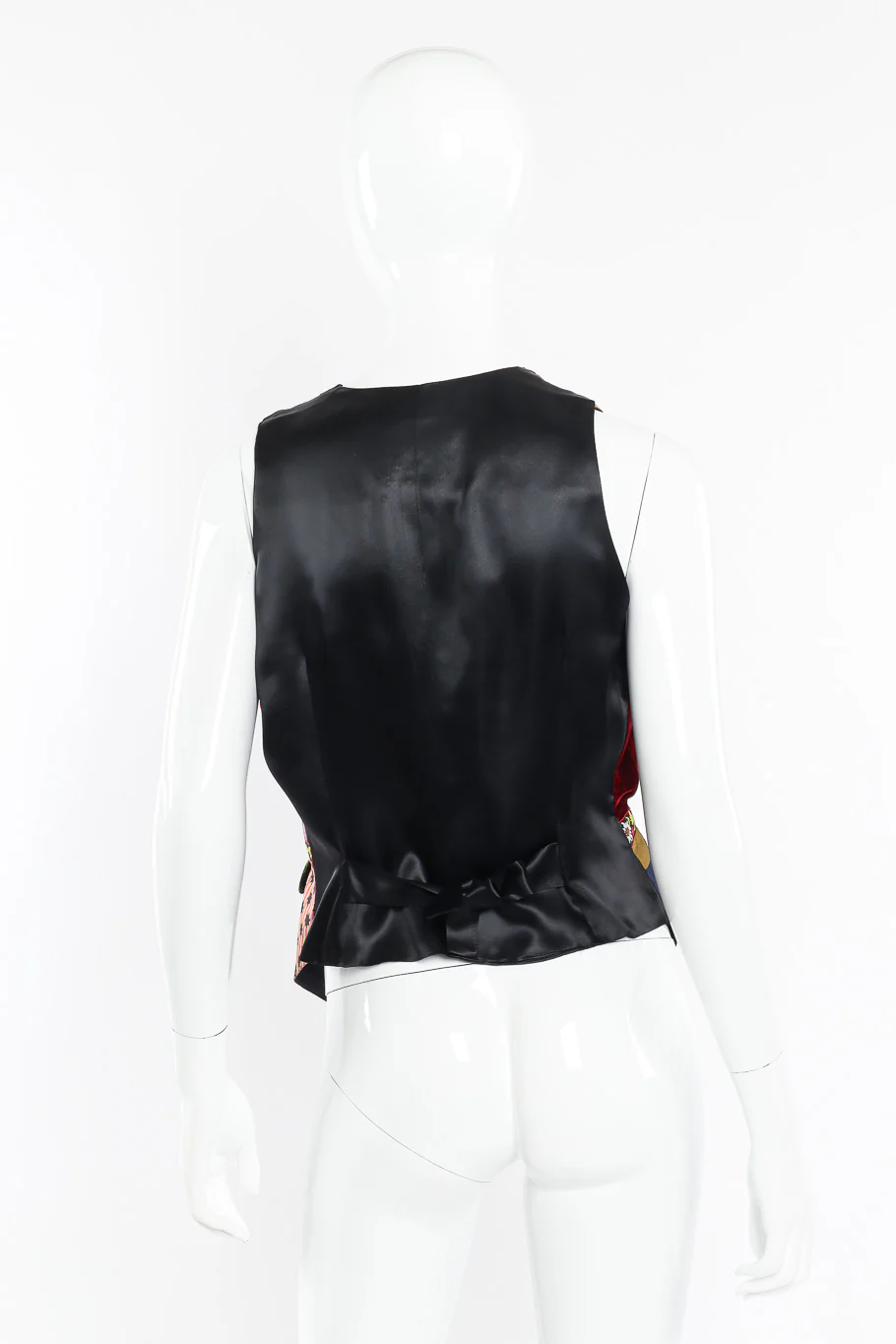 Silk and Wool Patchwork Vest - Image 4
