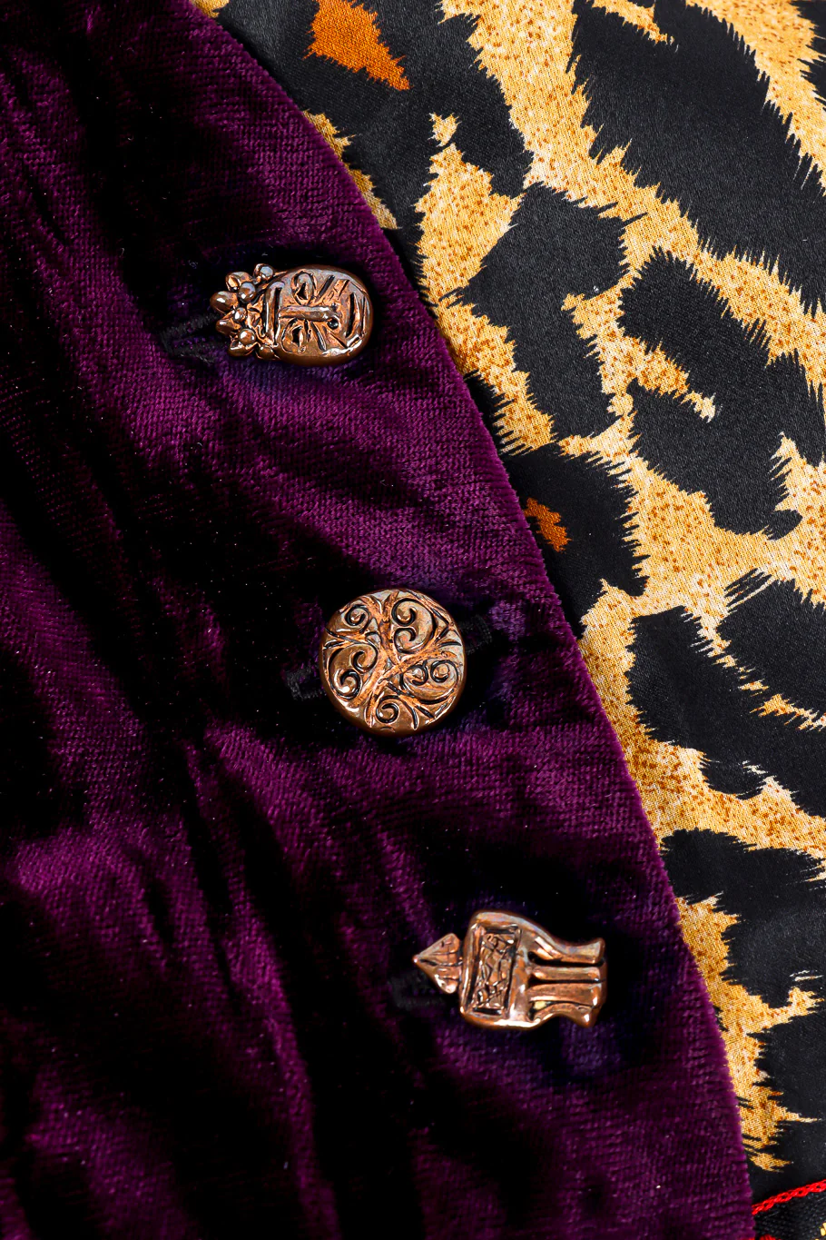 Silk and Wool Patchwork Vest - Image 6