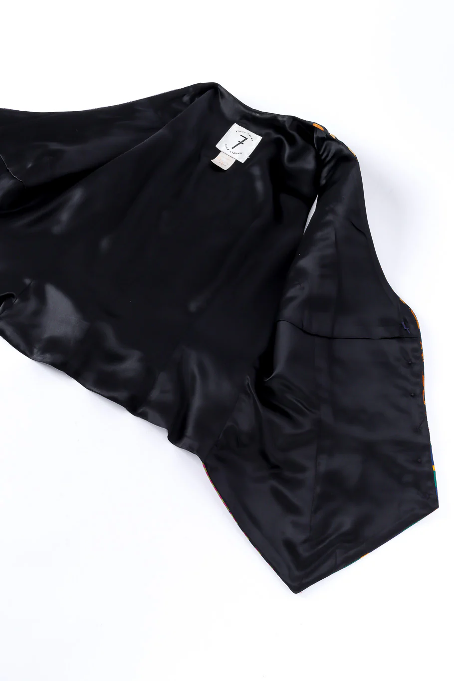Silk and Wool Patchwork Vest - Image 7