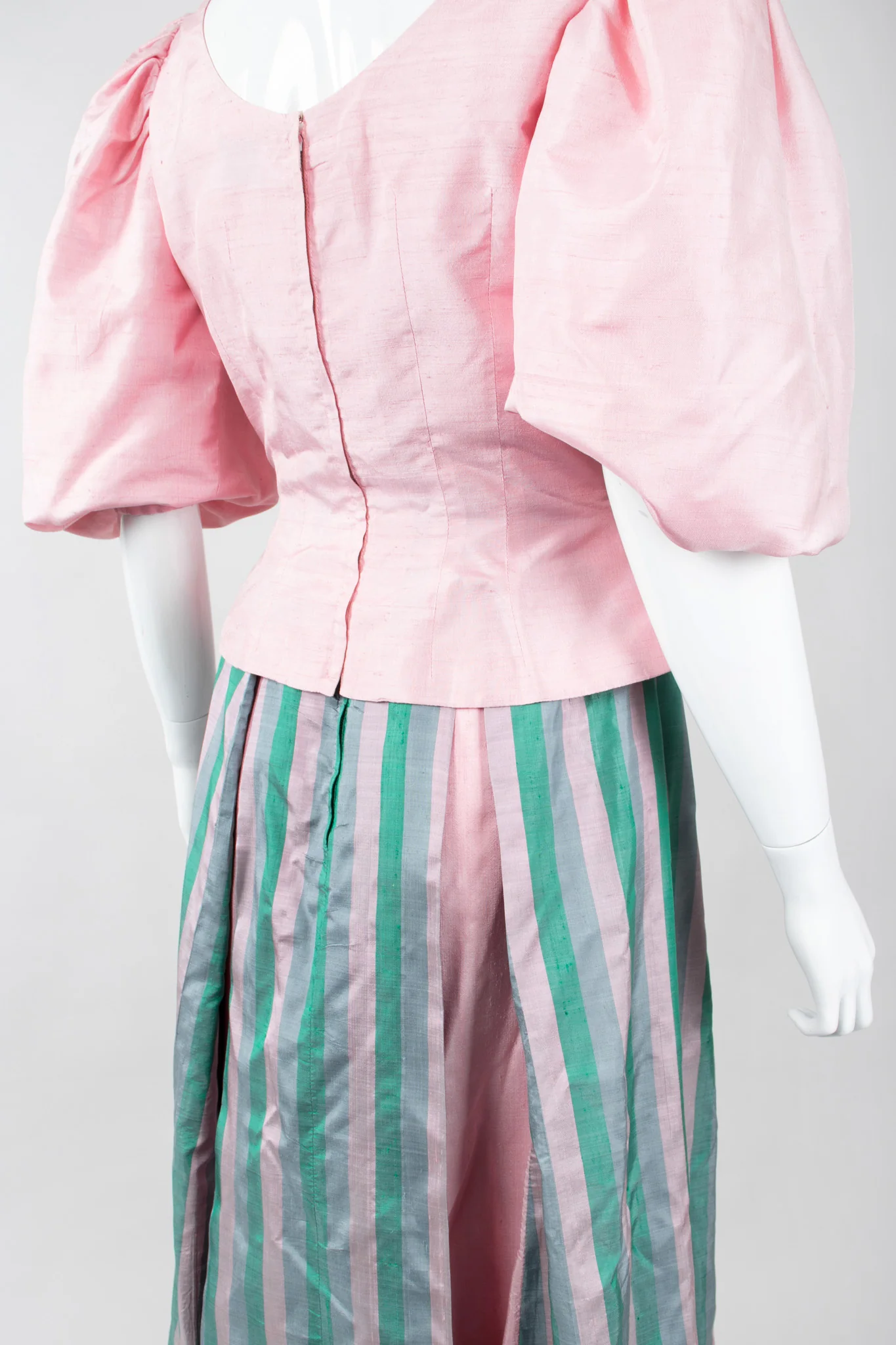 Silk Balloon Sleeve Top & Ball Skirt Set - Image 8