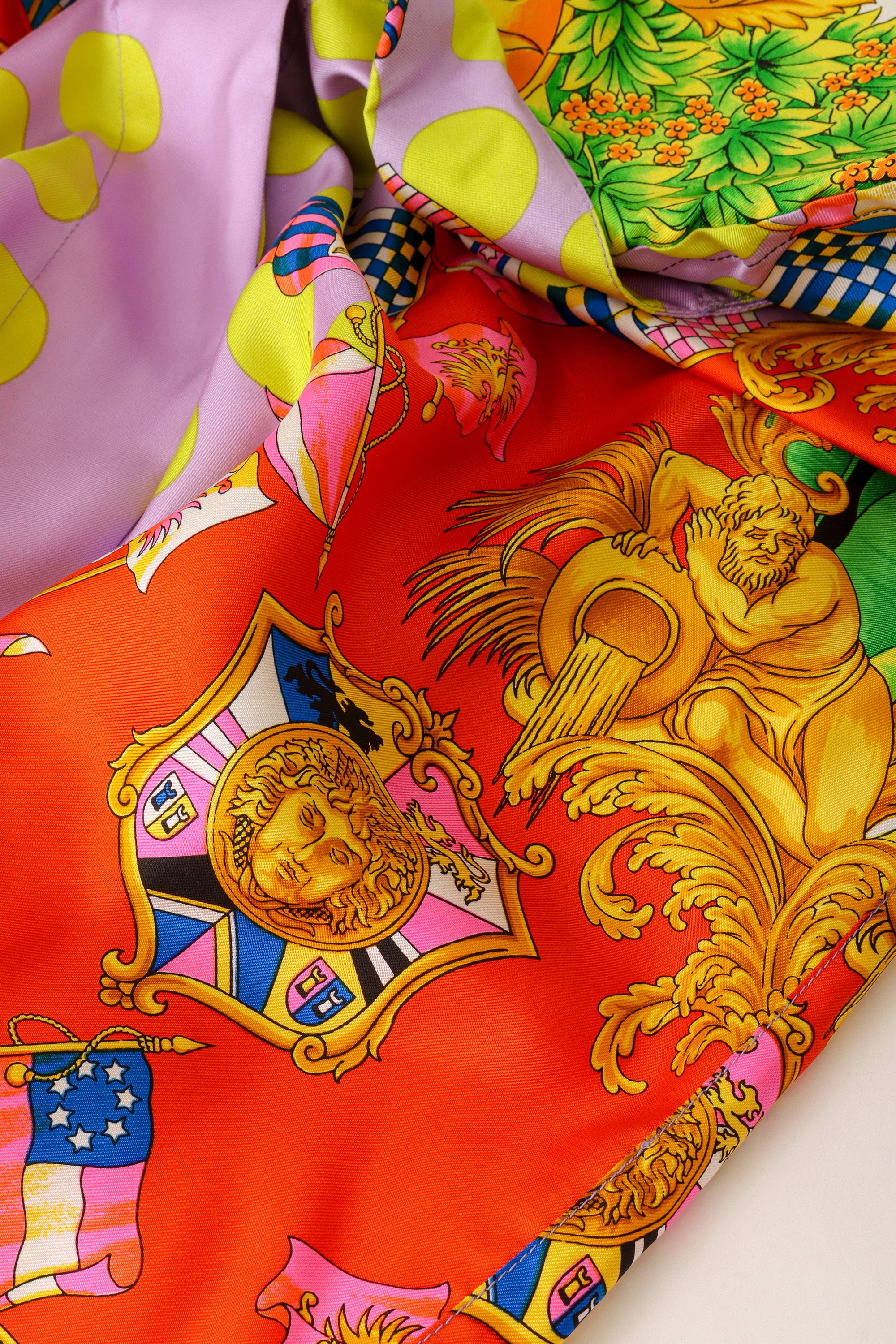 1993 S/S Baroque Miami Silk Blouse - Image 6