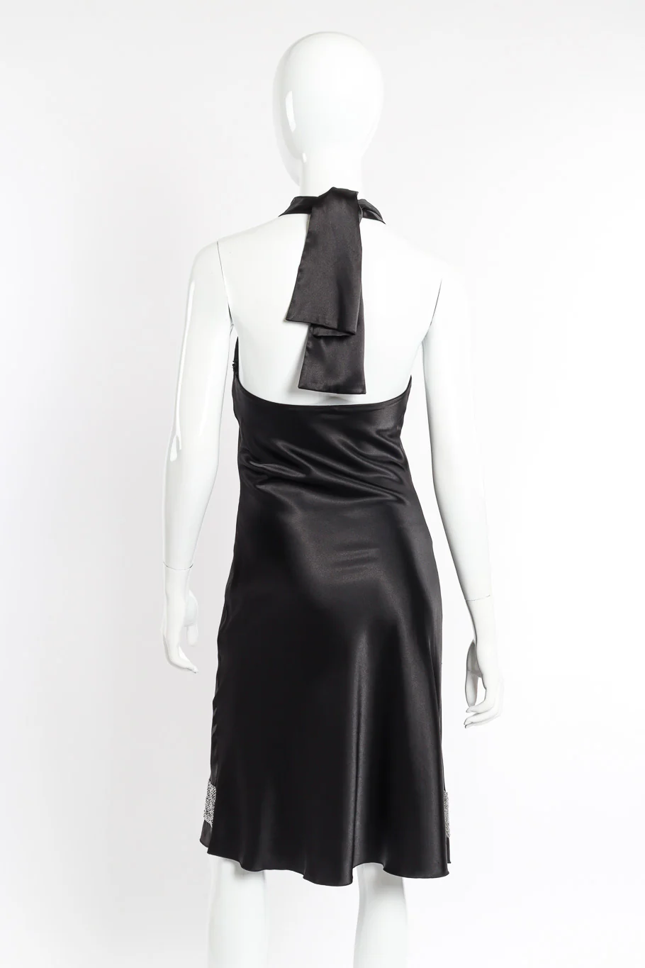 Silk Beaded Halter Dress - Image 3