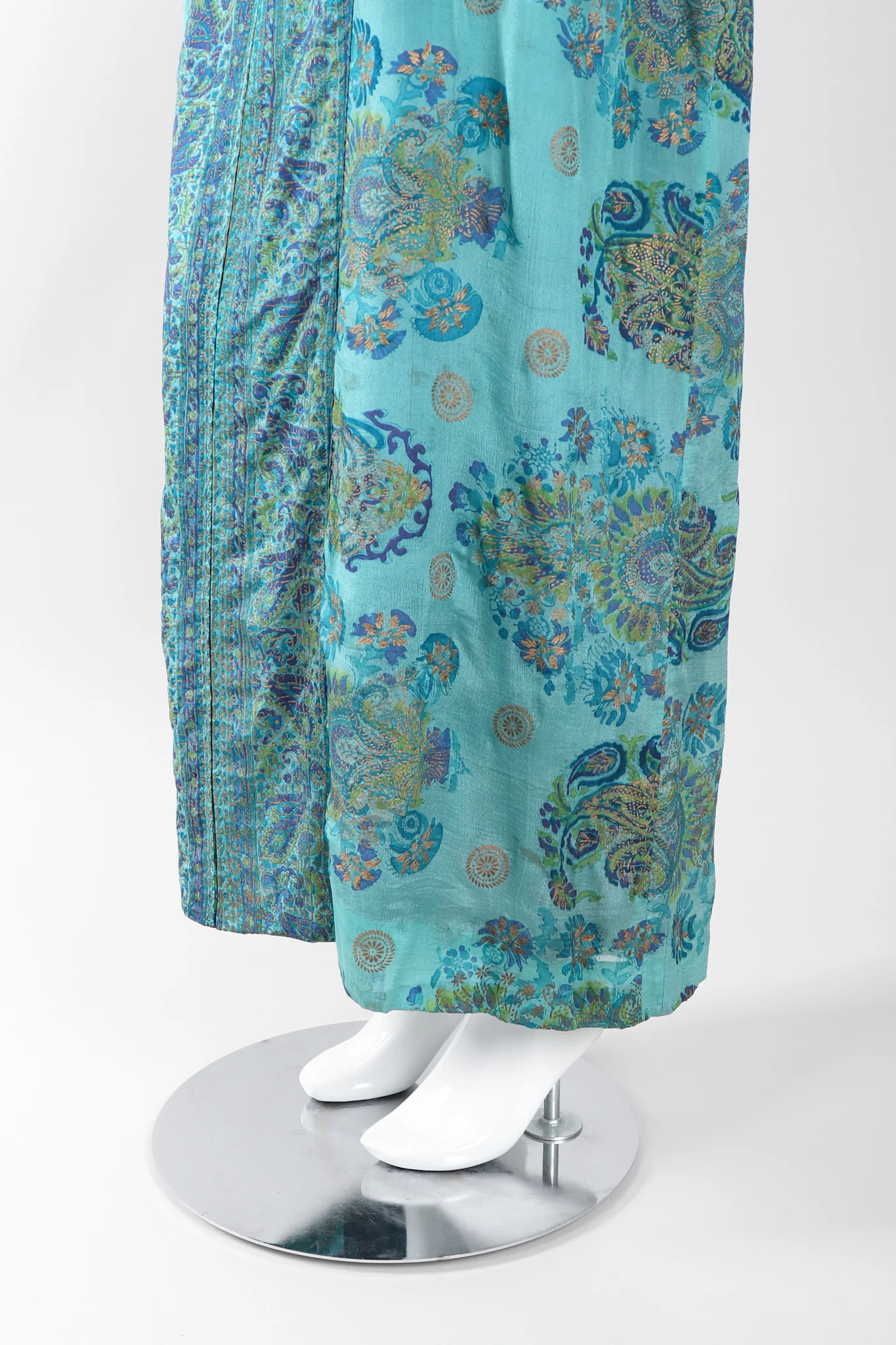 Silk Block Print Caftan - Image 12