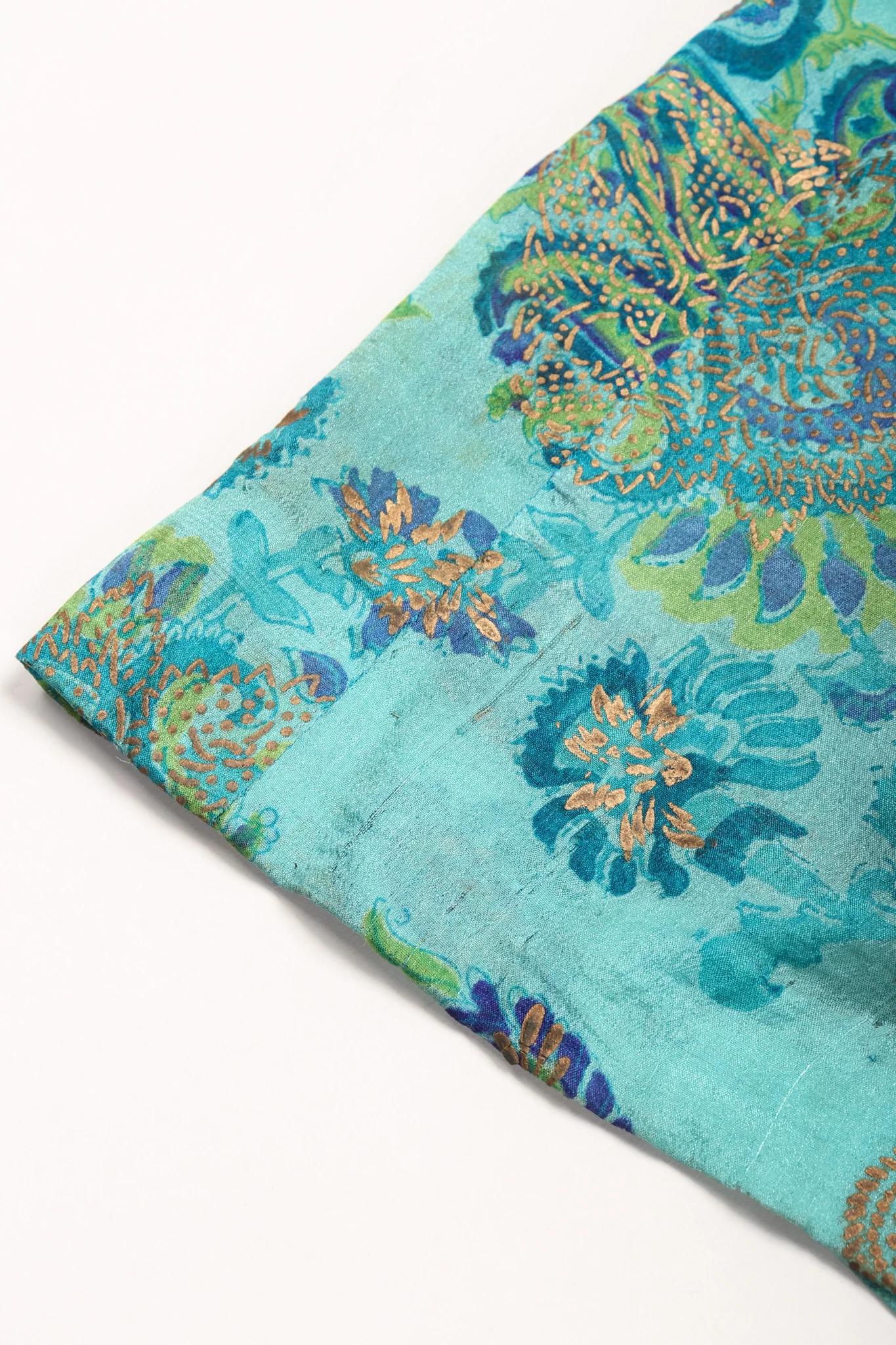 Silk Block Print Caftan - Image 16
