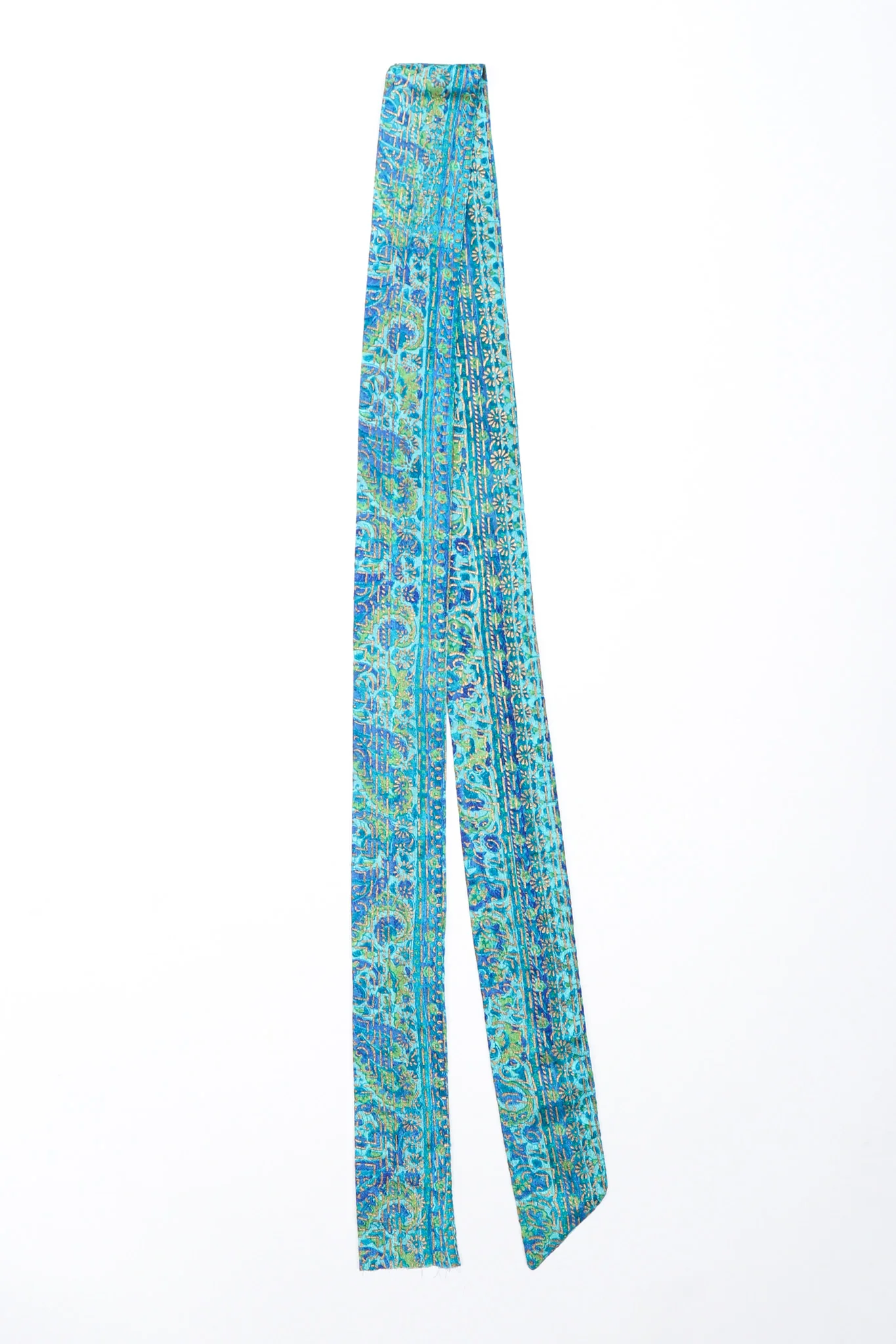 Silk Block Print Caftan - Image 17