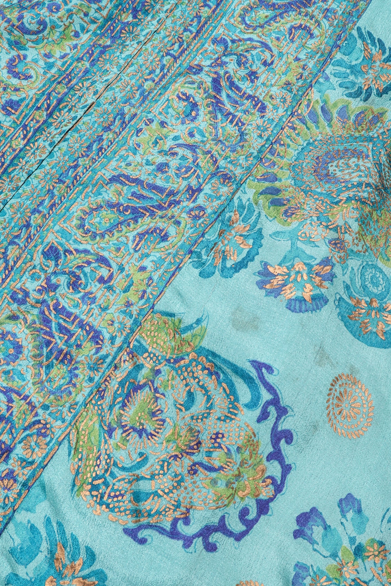 Silk Block Print Caftan - Image 20