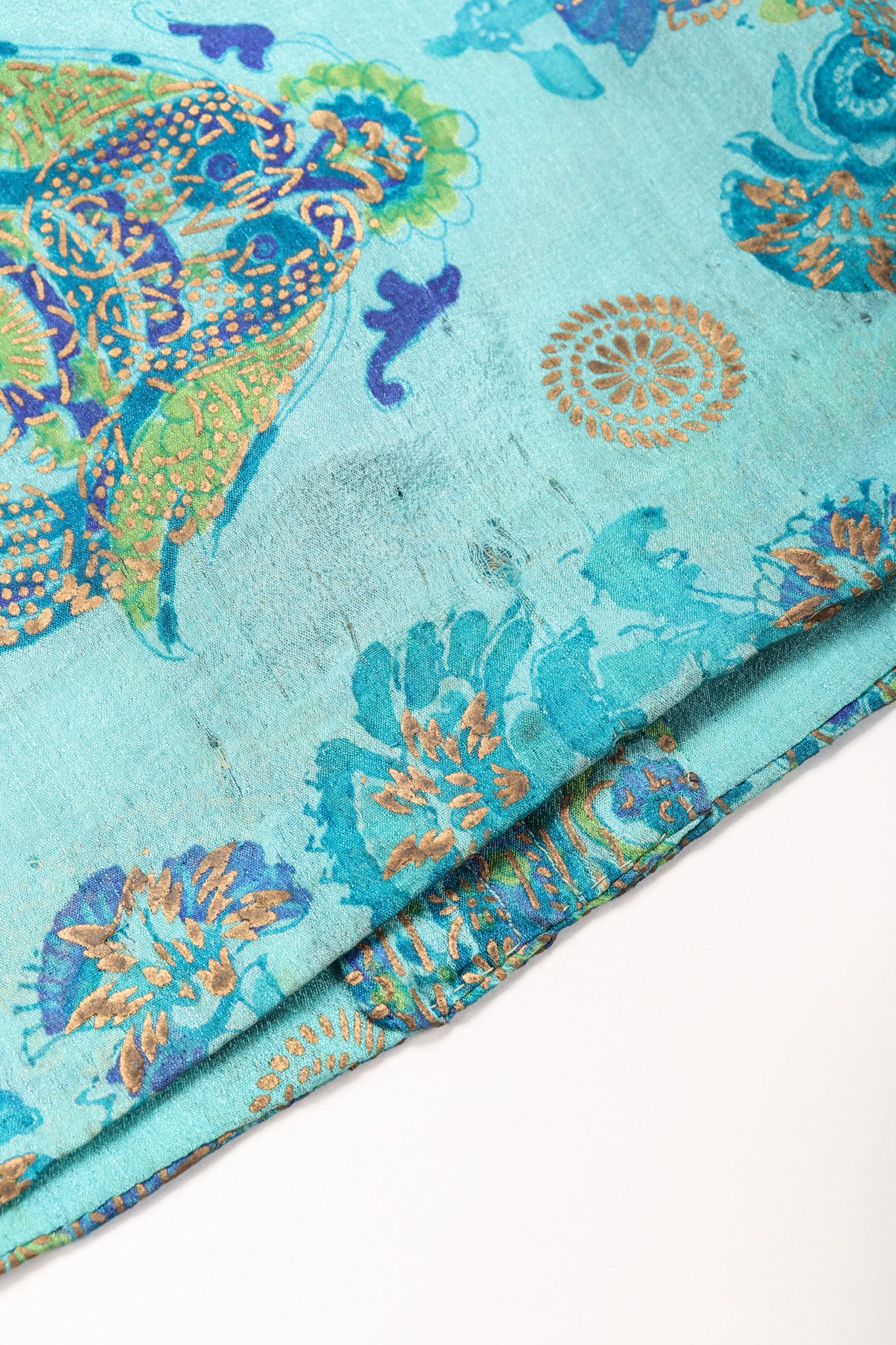 Silk Block Print Caftan - Image 22