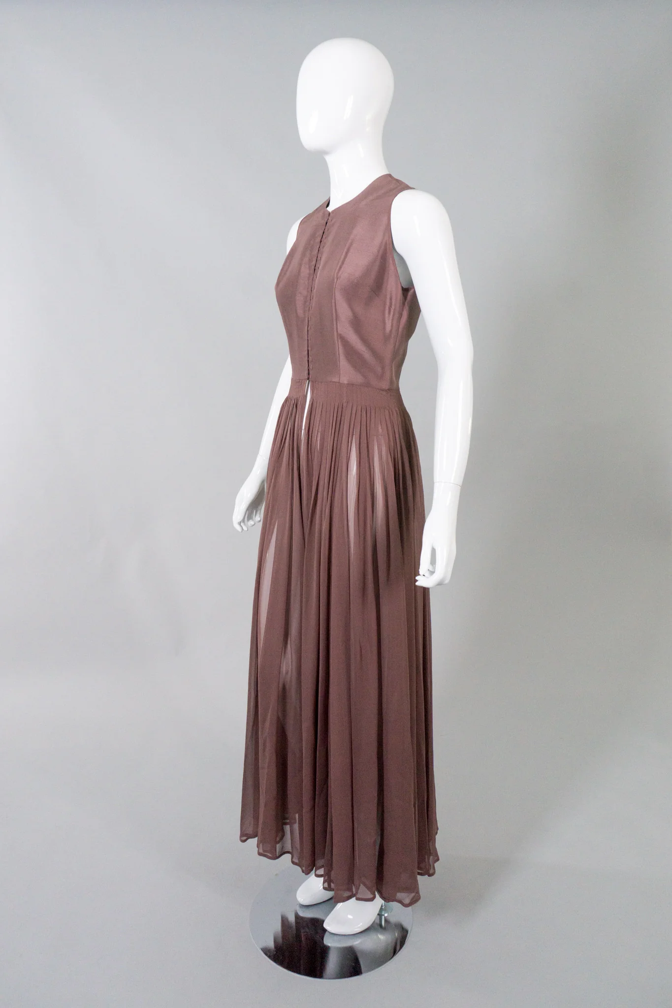 Silk Bodice Dress - Image 3