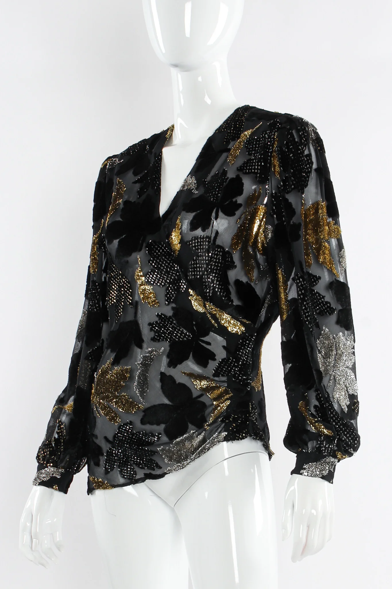 Silk Burnout Leaf Top - Image 4