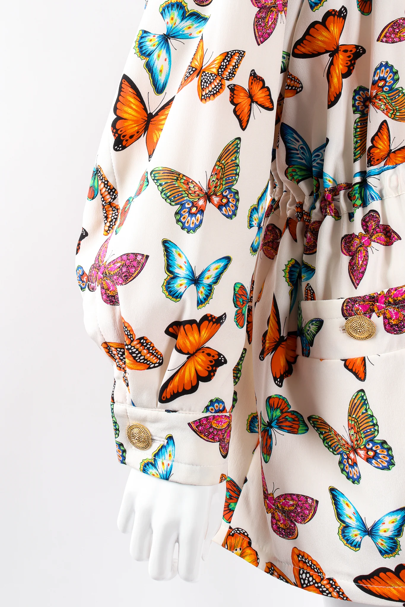 Silk Rainbow Butterfly Jacket - Image 9