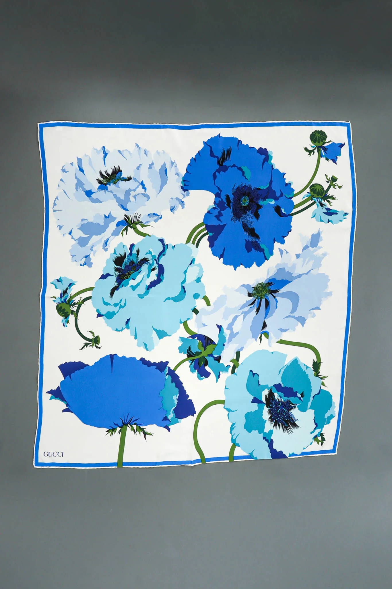 Silk Carnation Floral Scarf - Image 2