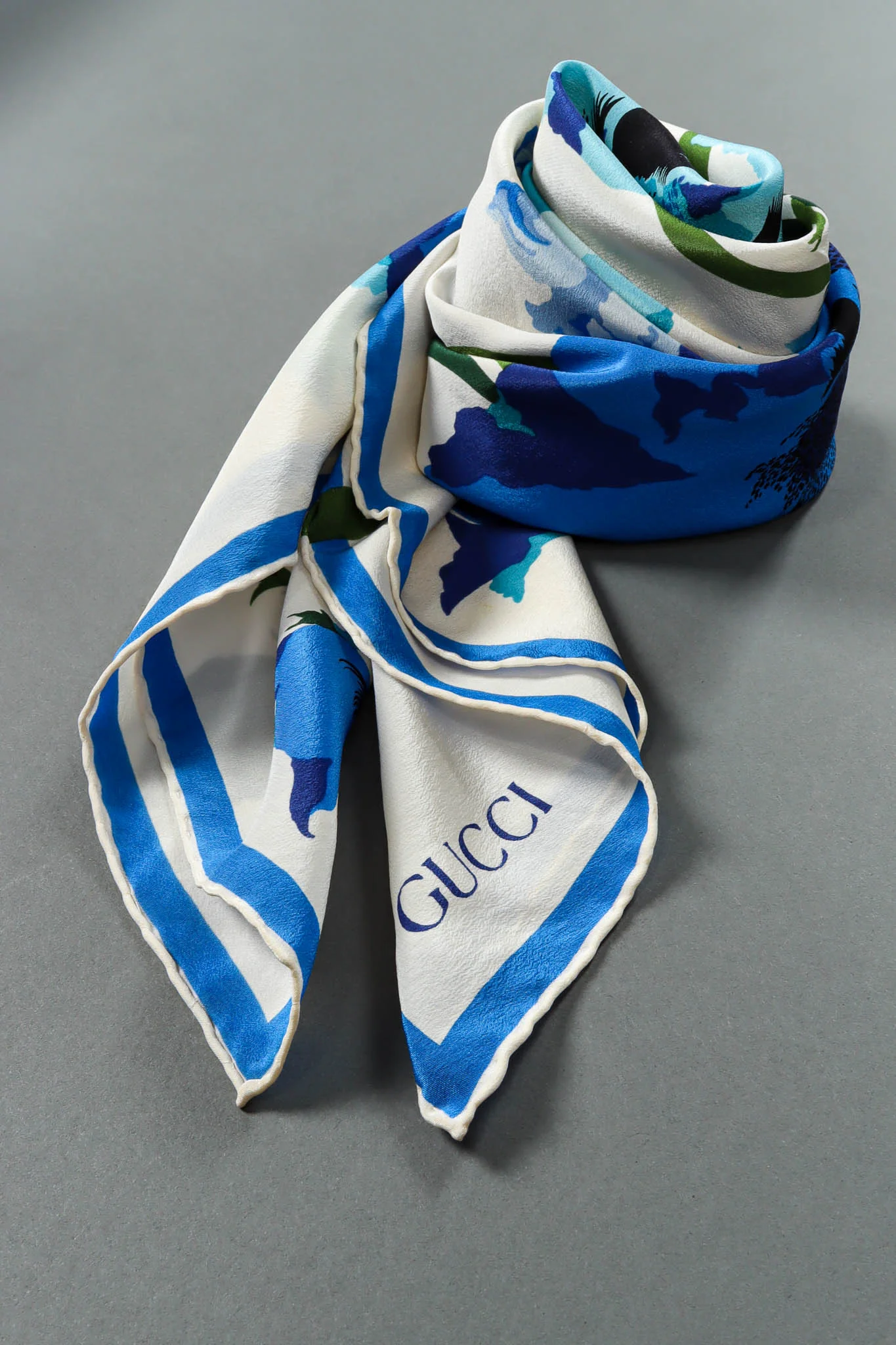 Silk Carnation Floral Scarf - Image 5