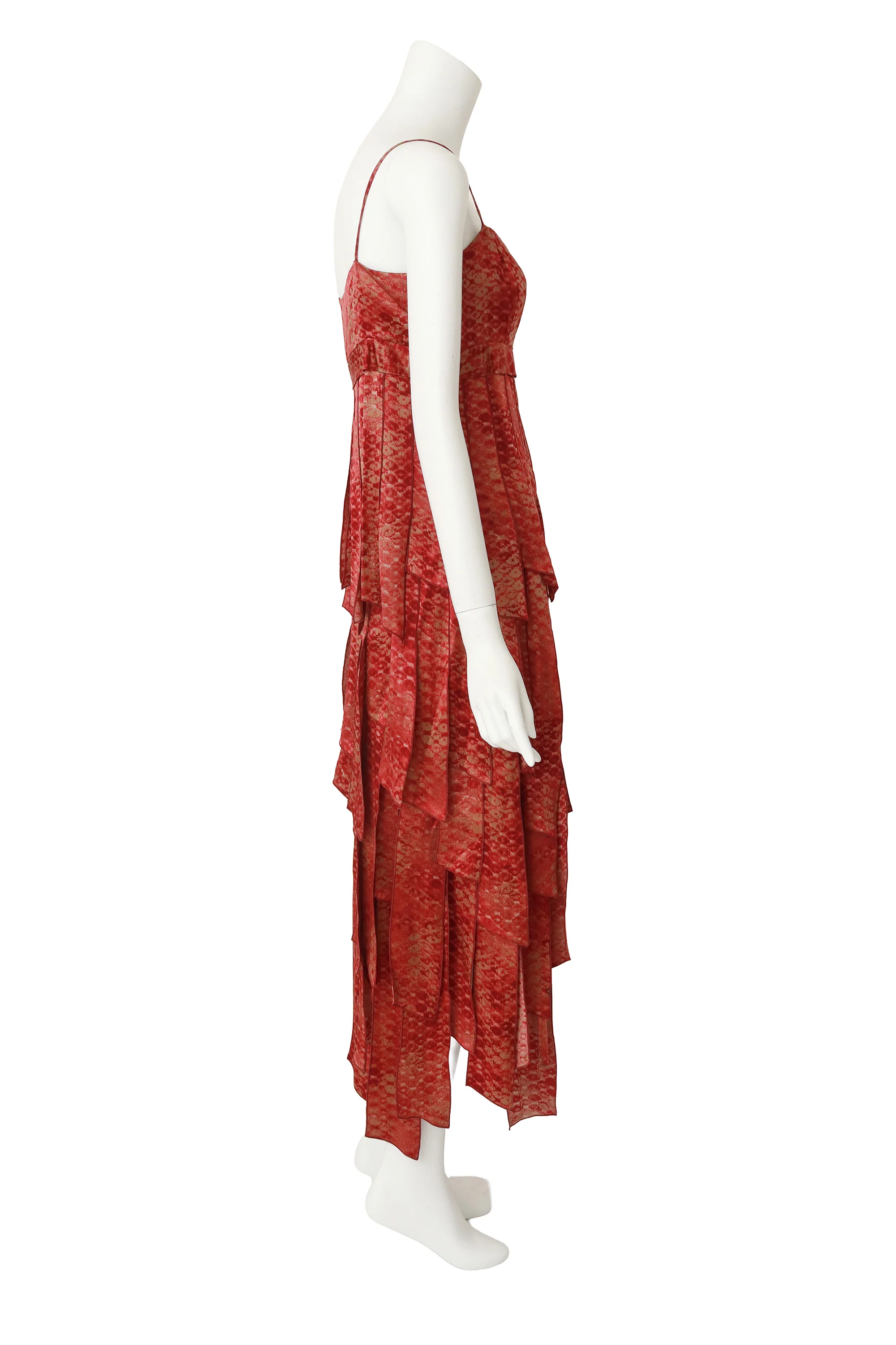 Silk Carwash Hem Top & Skirt Set - Image 4