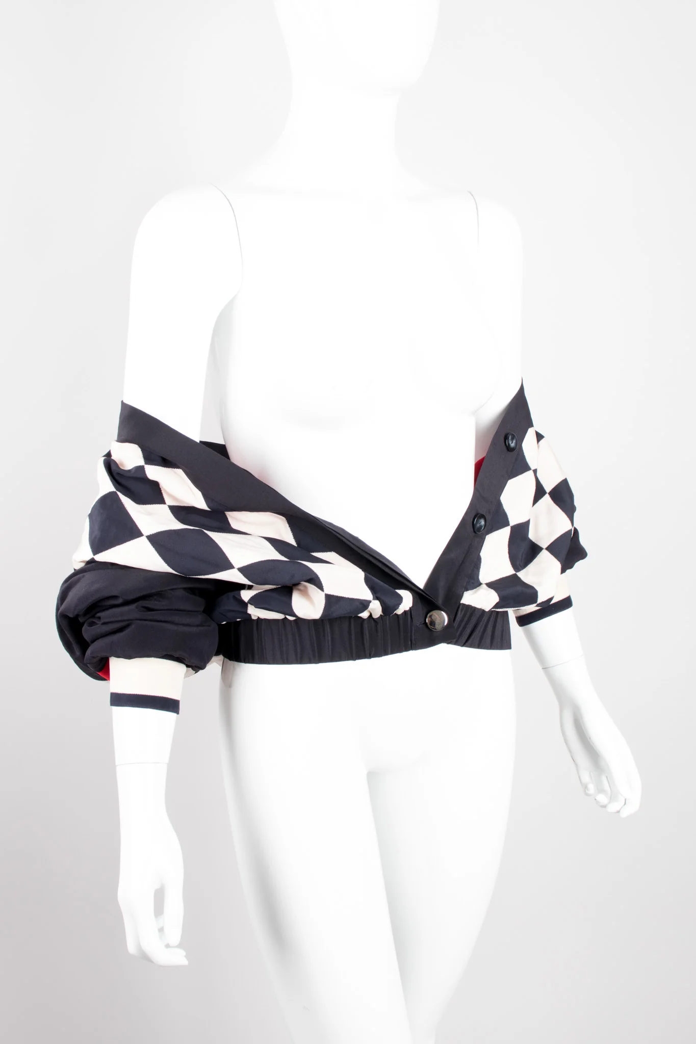 Silk Checker Varsity Bomber - Image 11