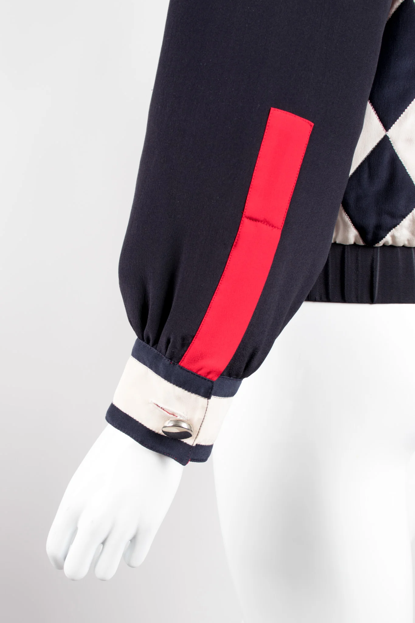 Silk Checker Varsity Bomber - Image 12