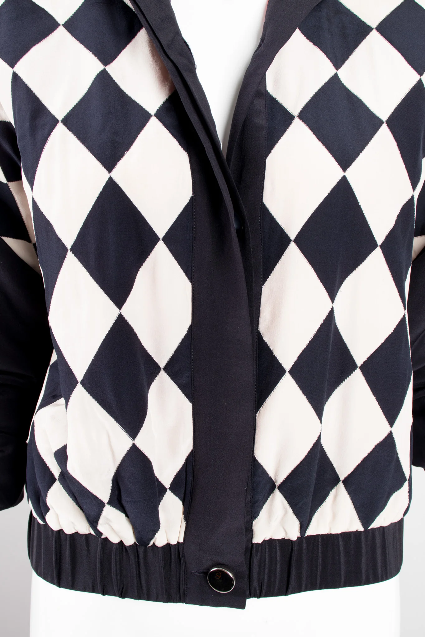 Silk Checker Varsity Bomber - Image 9