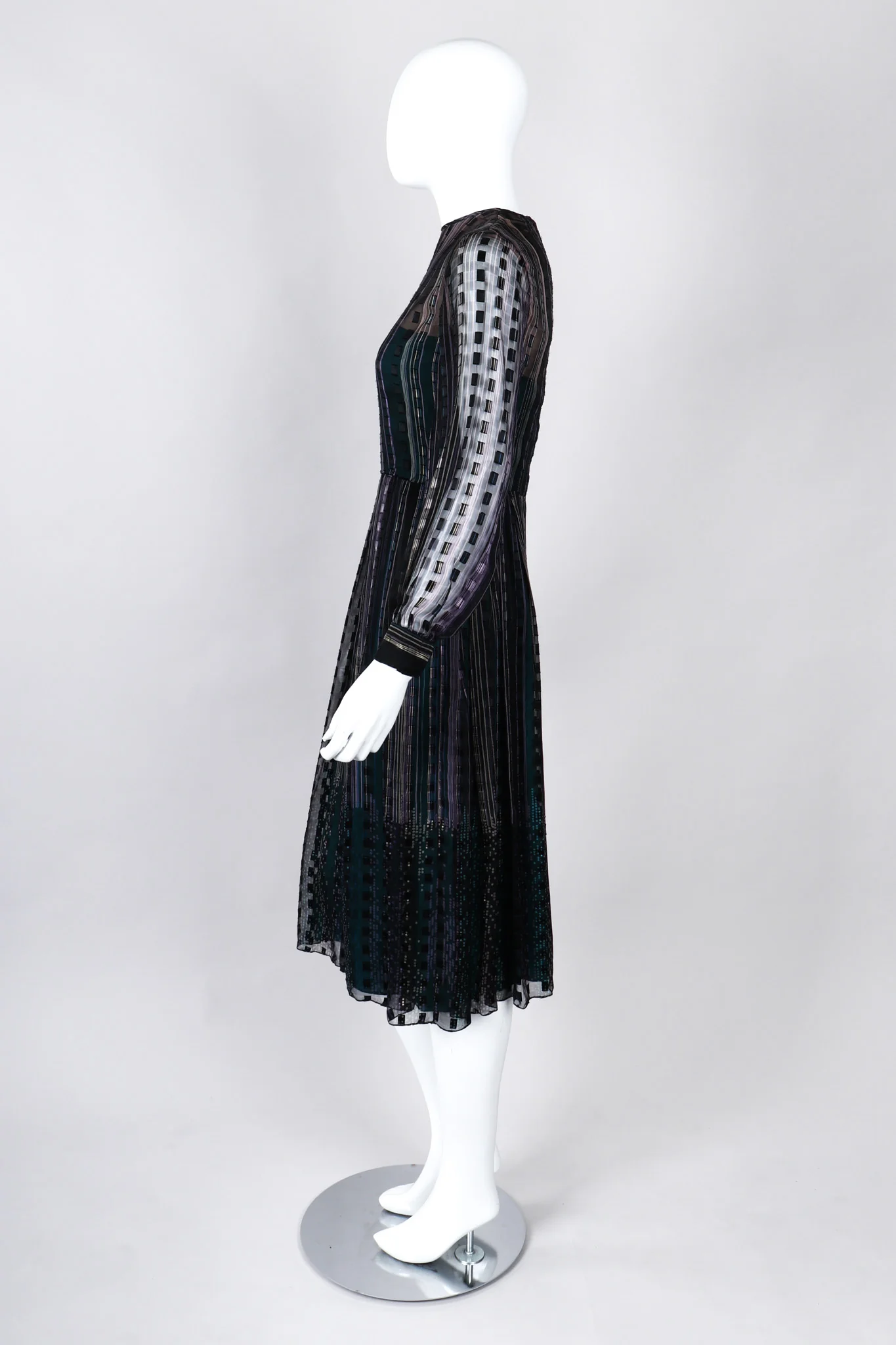 Silk Chiffon Floaty Dress - Image 3
