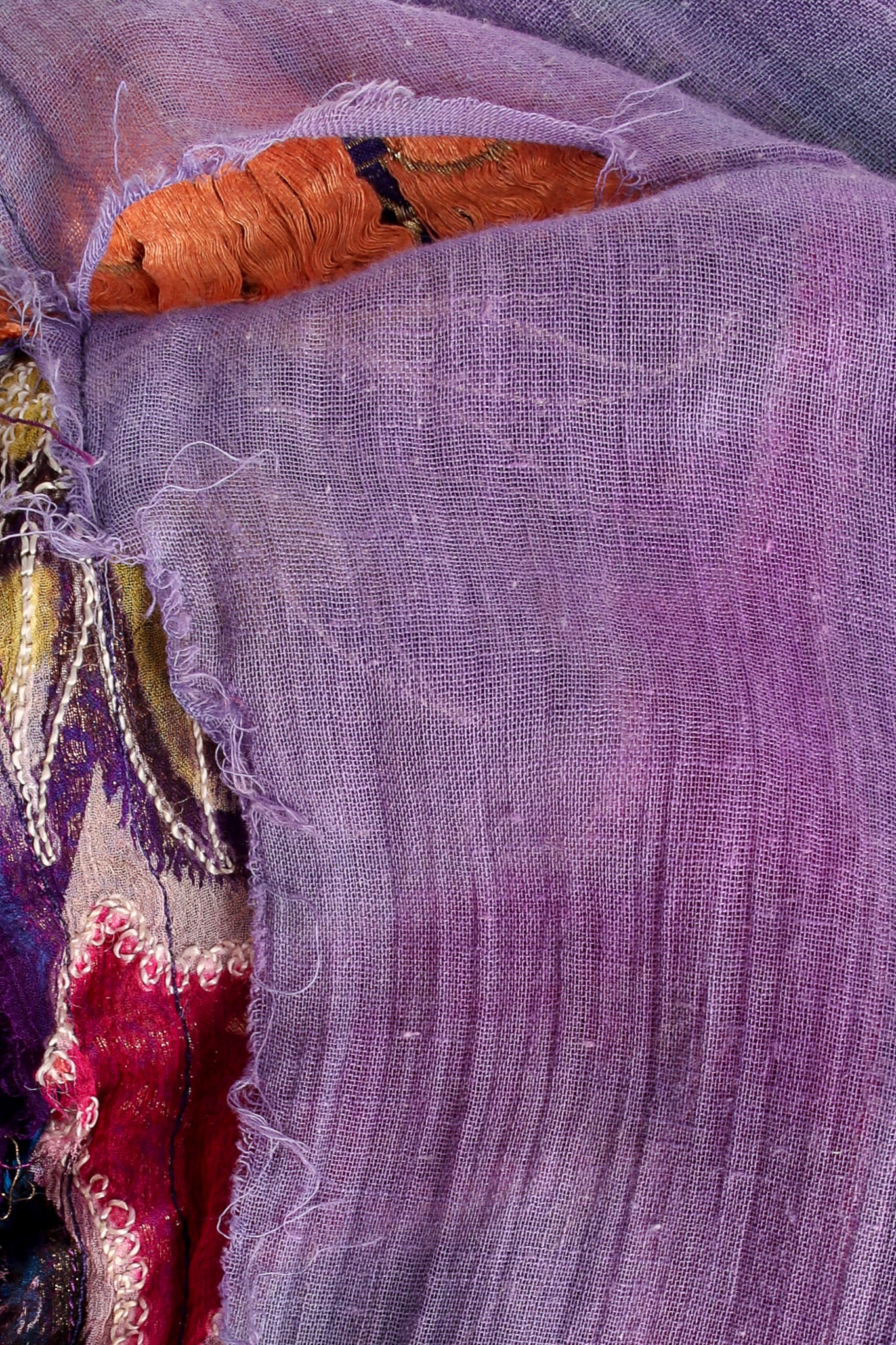 Silk Chiffon Floral Embroidered Indian Dress - Image 11