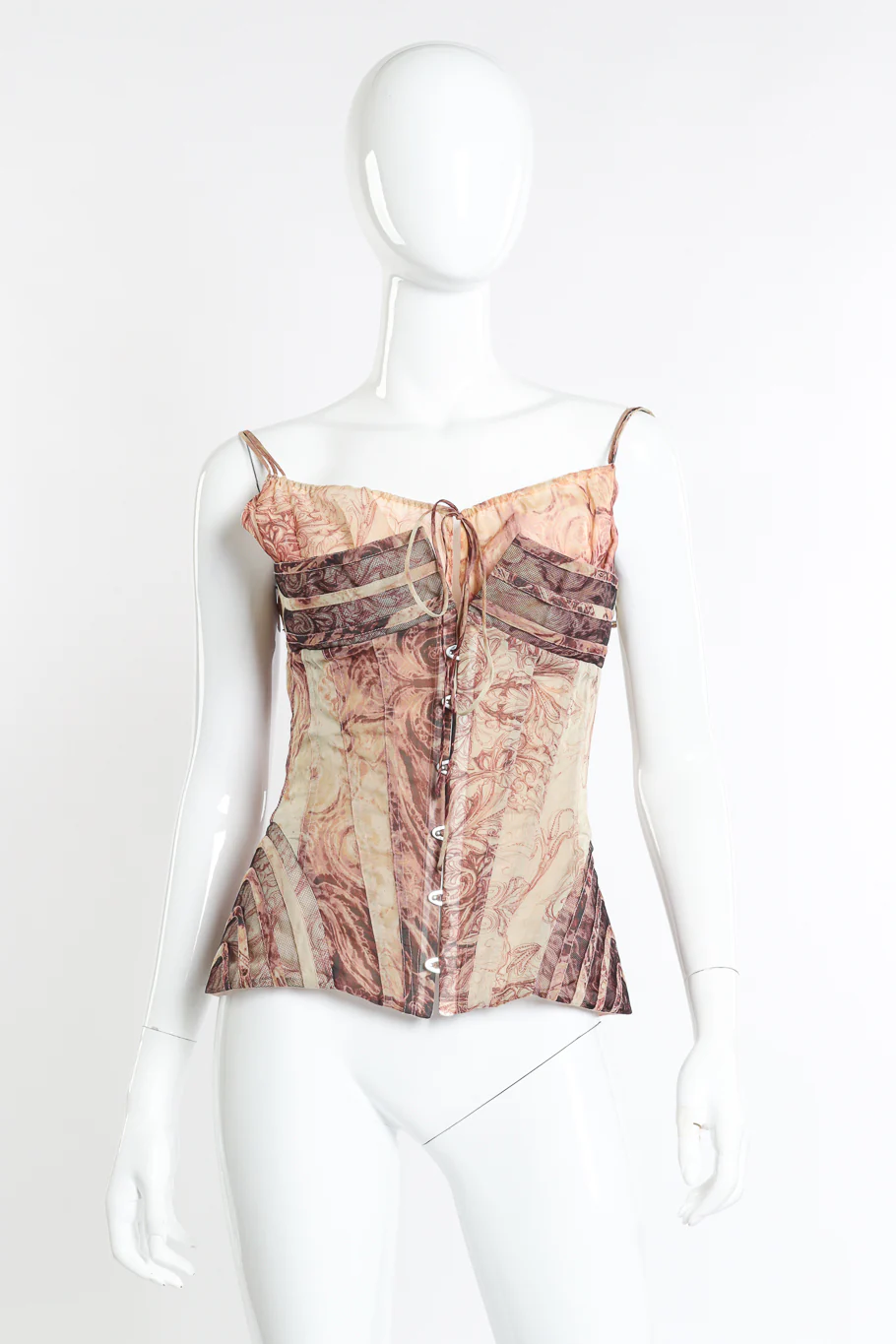 Silk Chiffon Rococo Corset Top