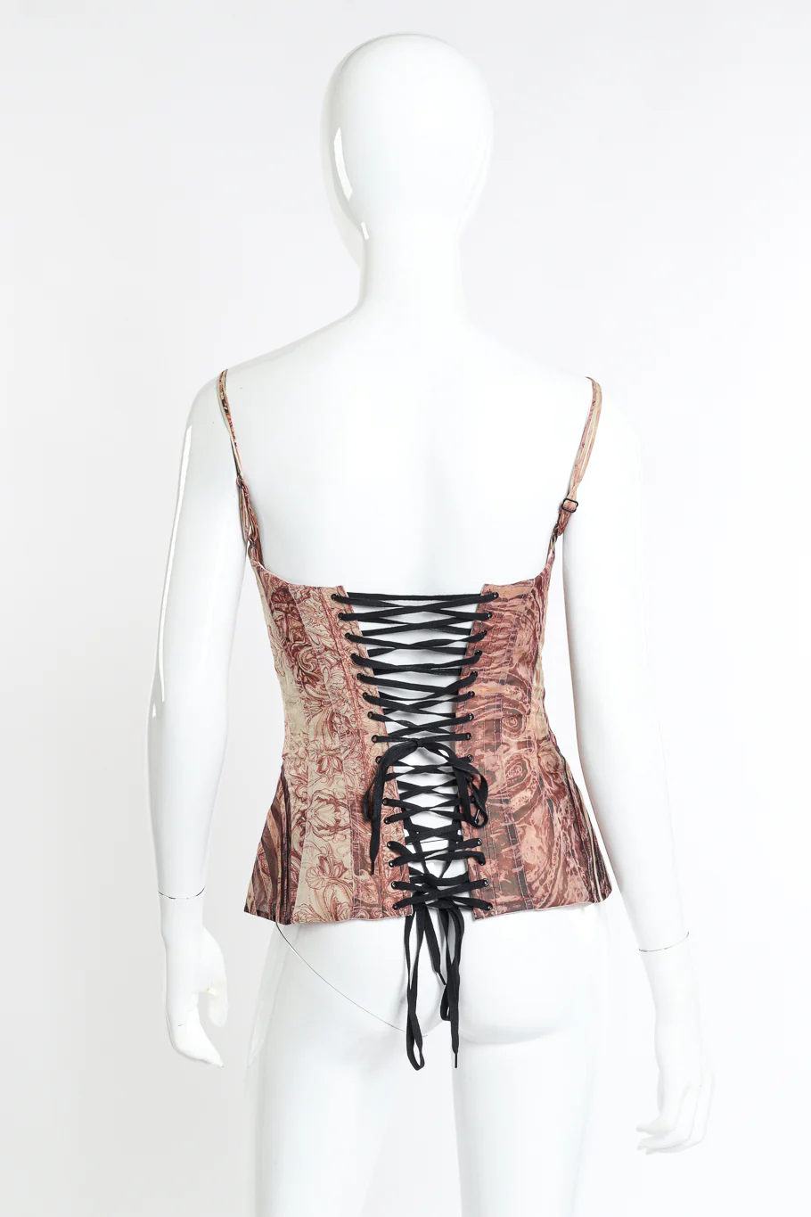 Silk Chiffon Rococo Corset Top - Image 4