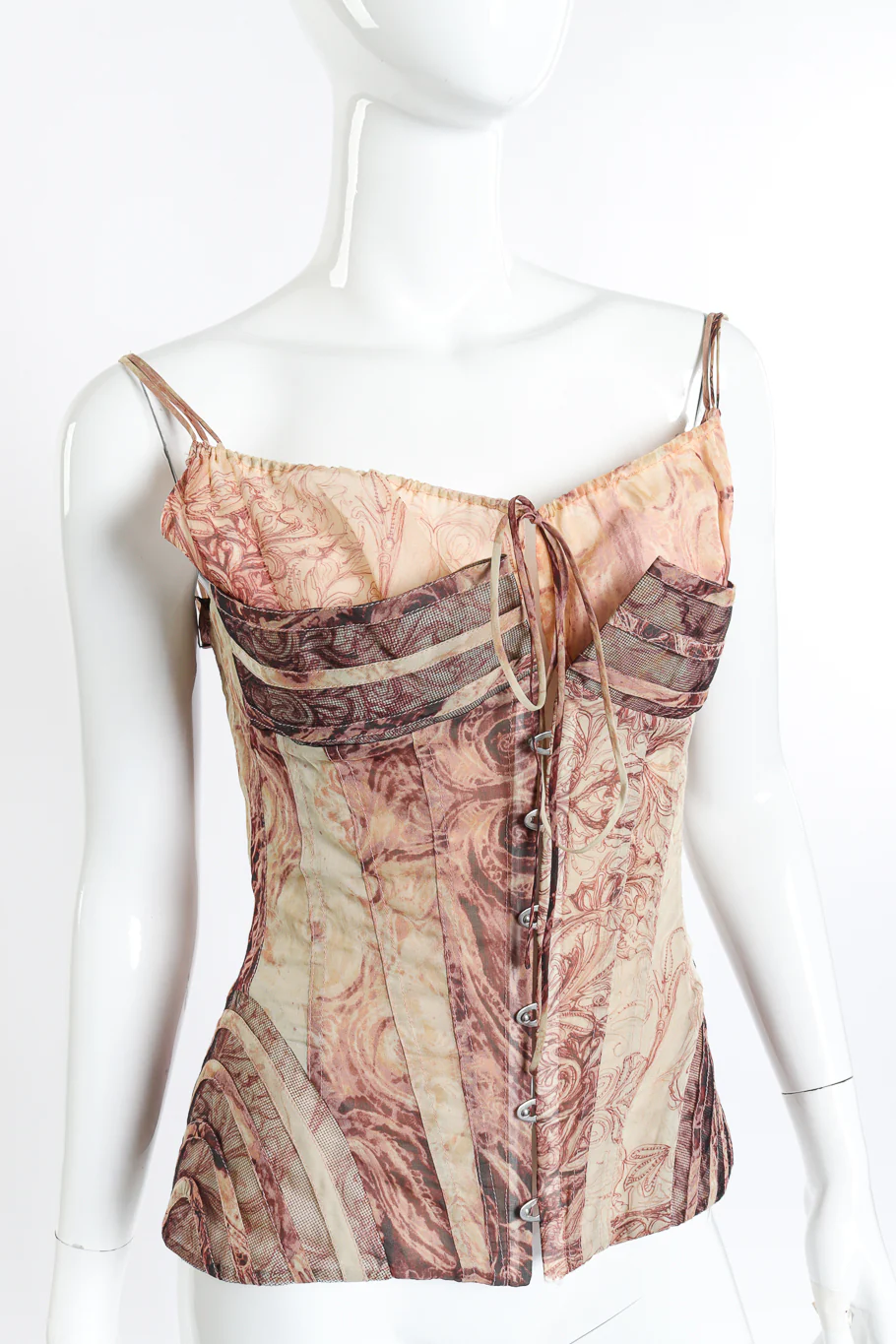 Silk Chiffon Rococo Corset Top - Image 5
