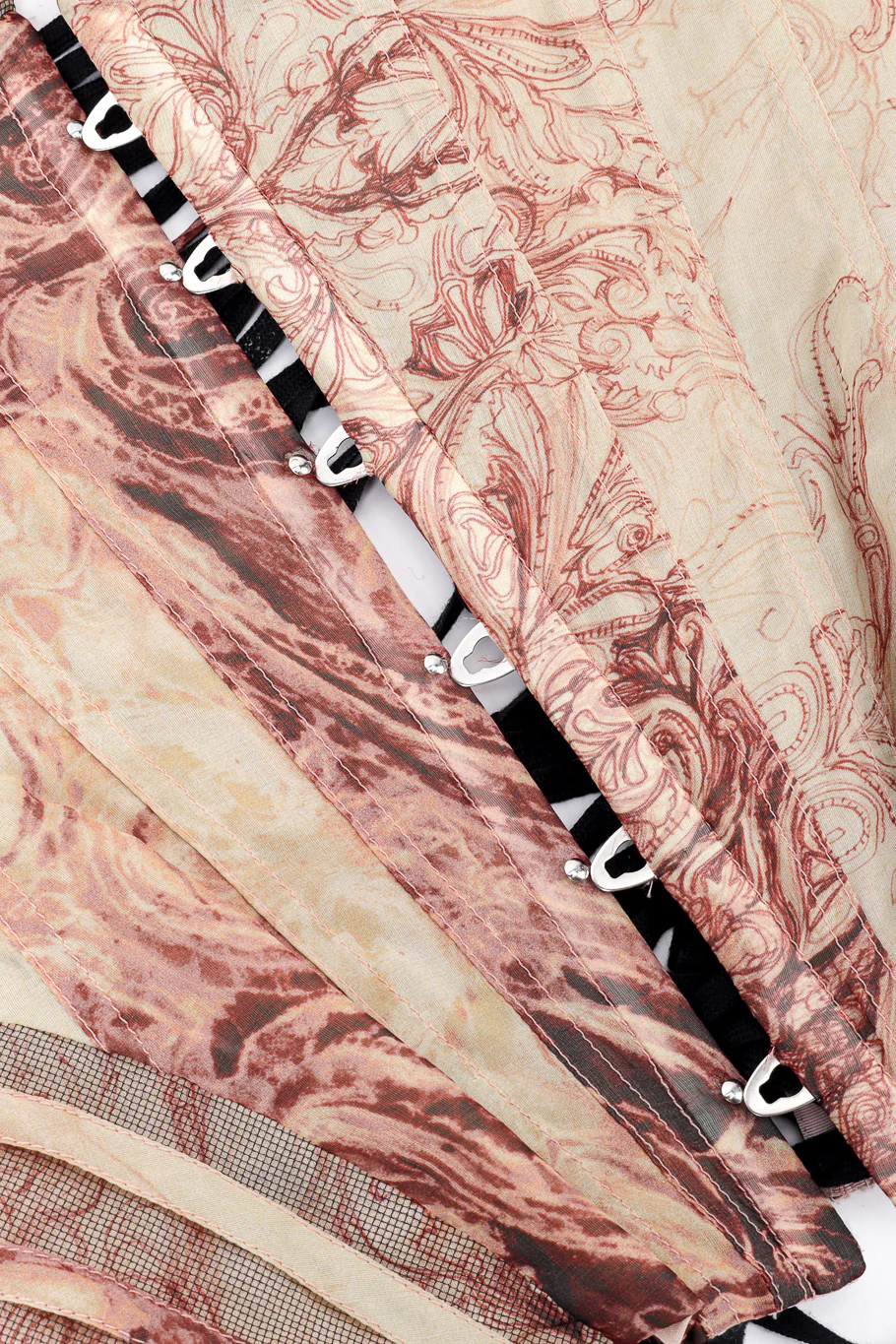 Silk Chiffon Rococo Corset Top - Image 7