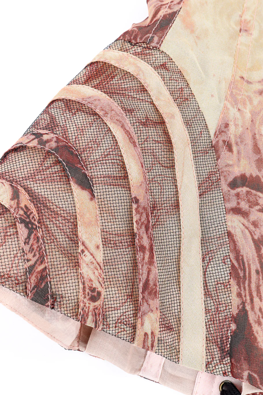 Silk Chiffon Rococo Corset Top - Image 8