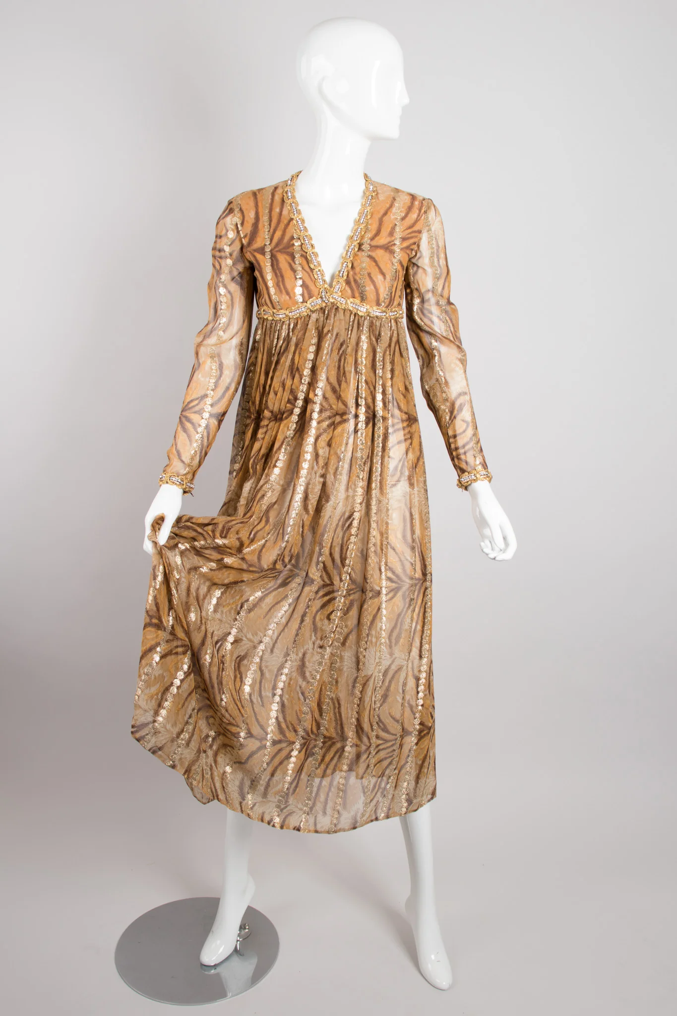 Silk Chiffon Tiger Dress - Image 8