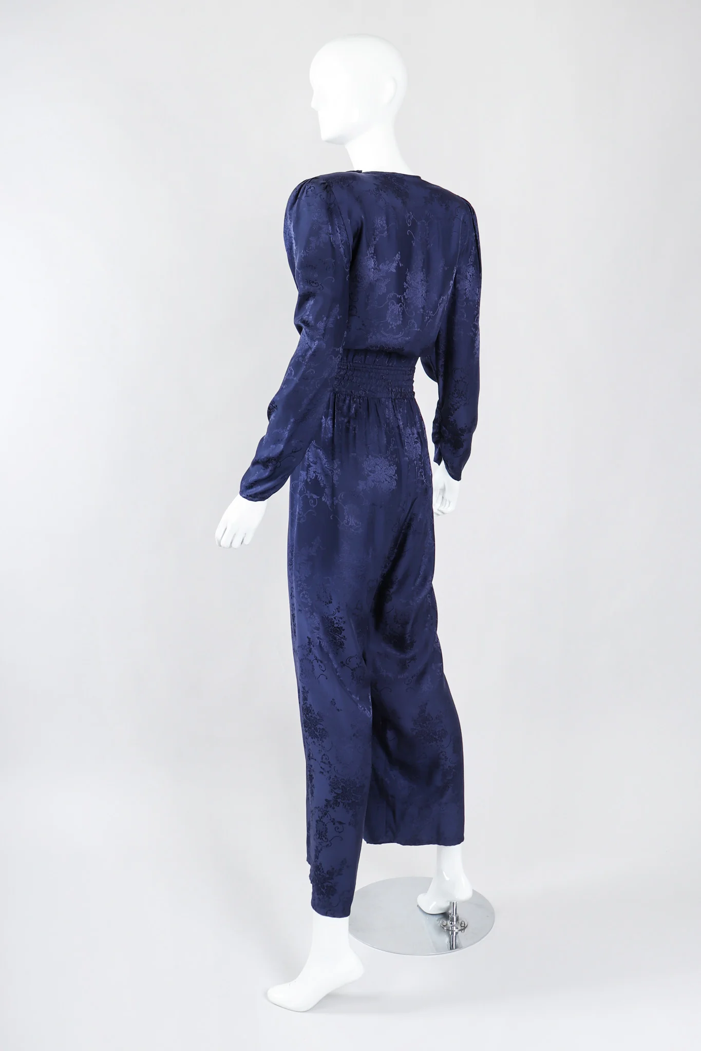 Silk Damask Power Jumpsuit - Image 4