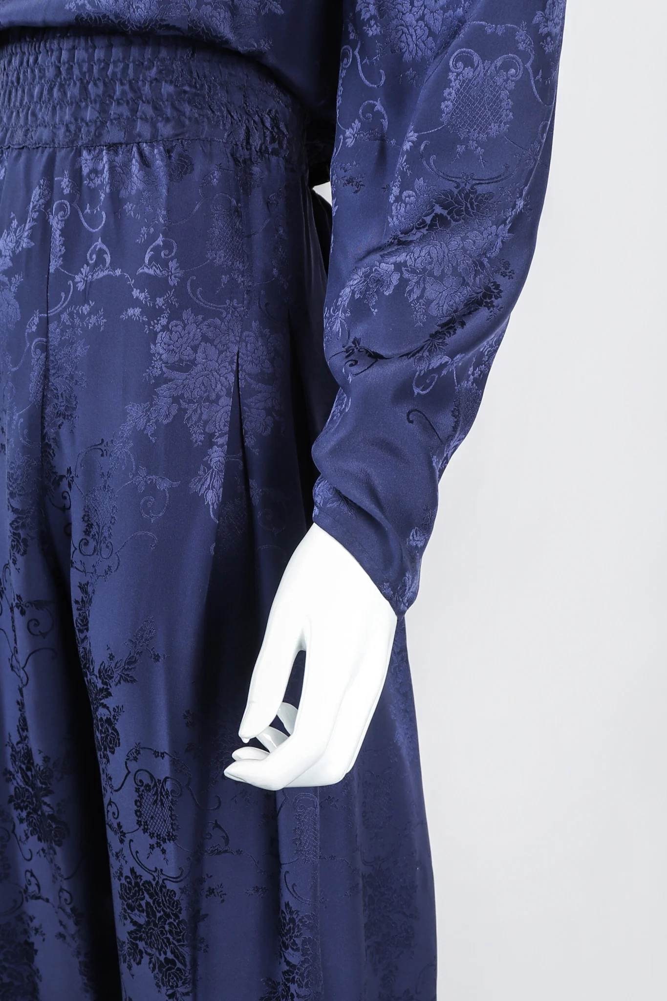 Silk Damask Power Jumpsuit - Image 8