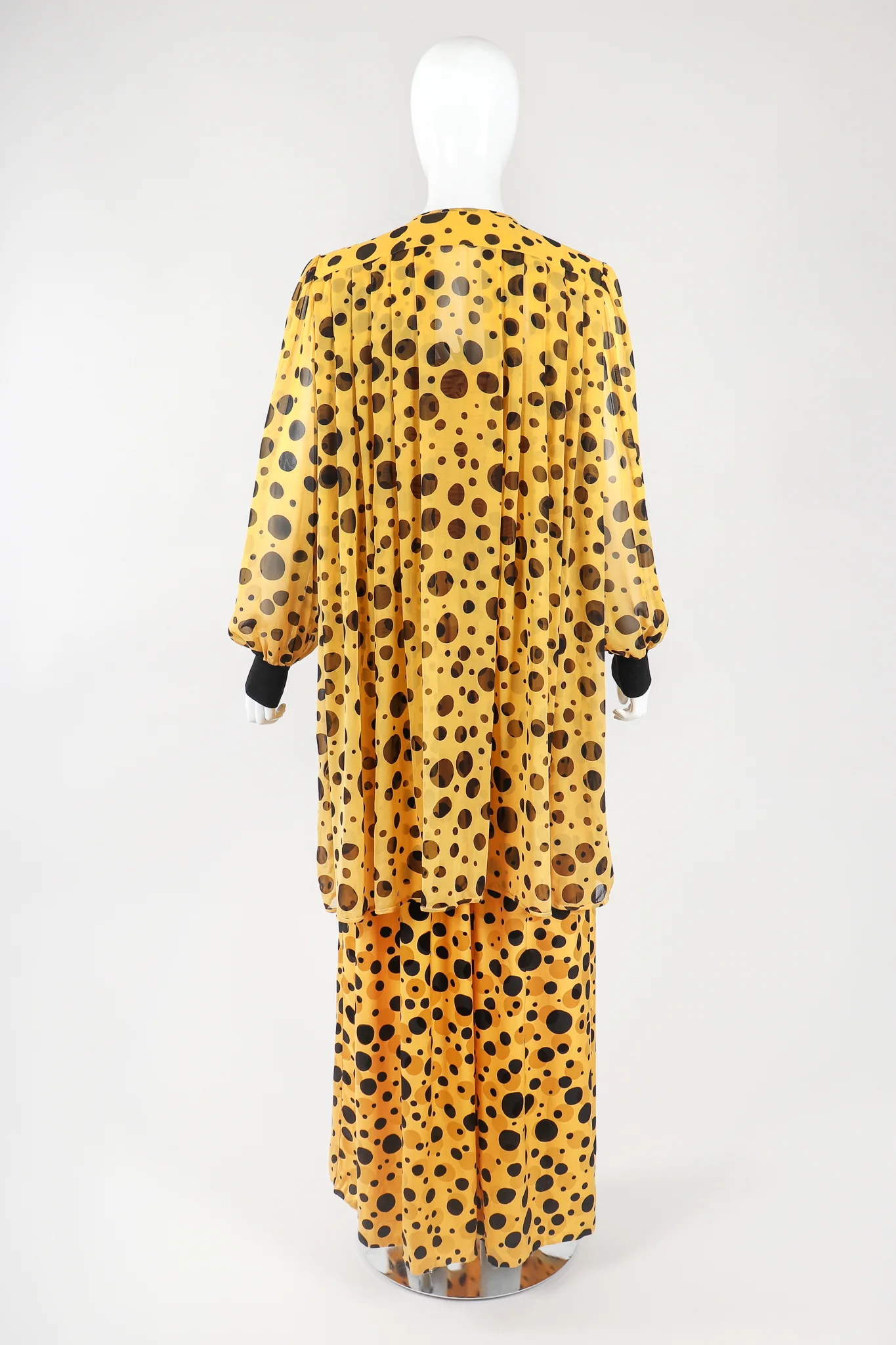Silk Dot Dress & Sheer Jacket - Image 7
