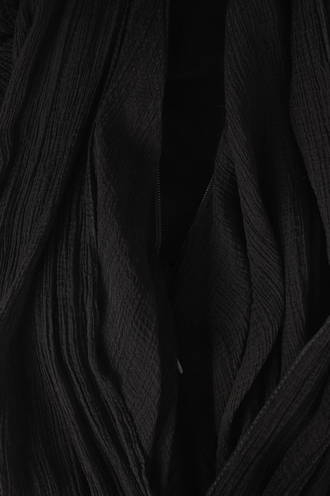 Silk Column Drape Dress - Image 7
