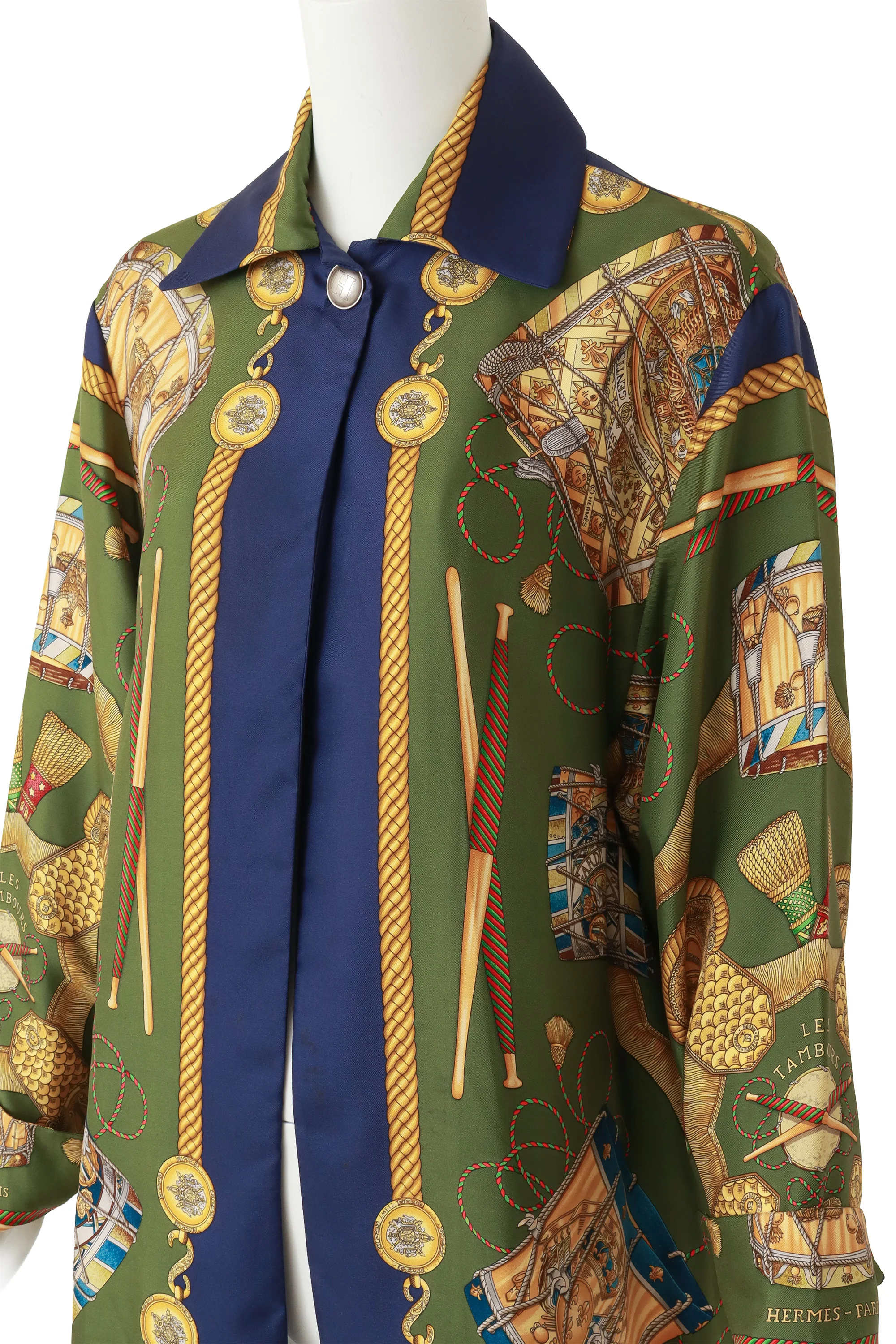 Silk Drum Scarf Blouse - Image 2