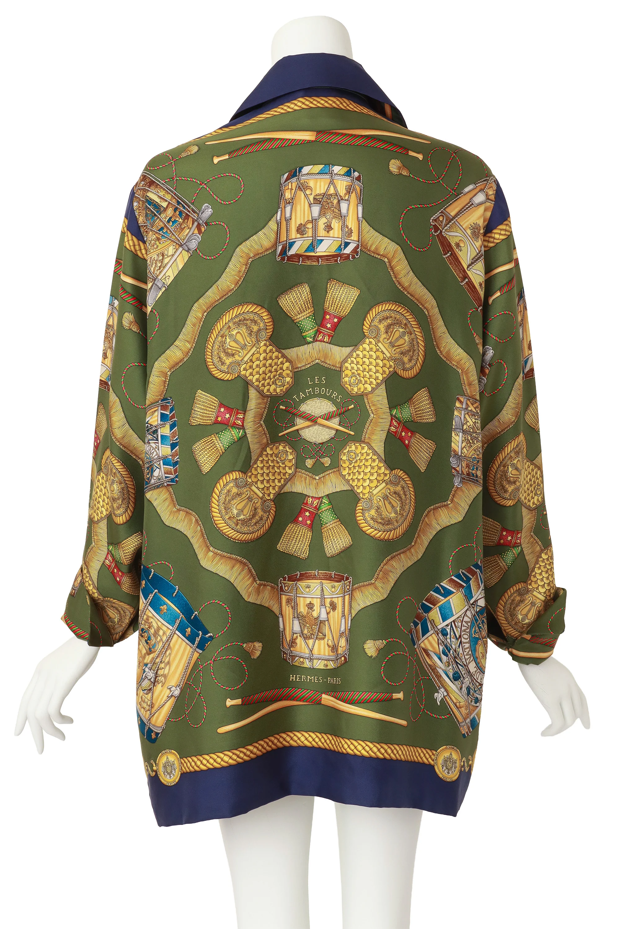 Silk Drum Scarf Blouse - Image 4