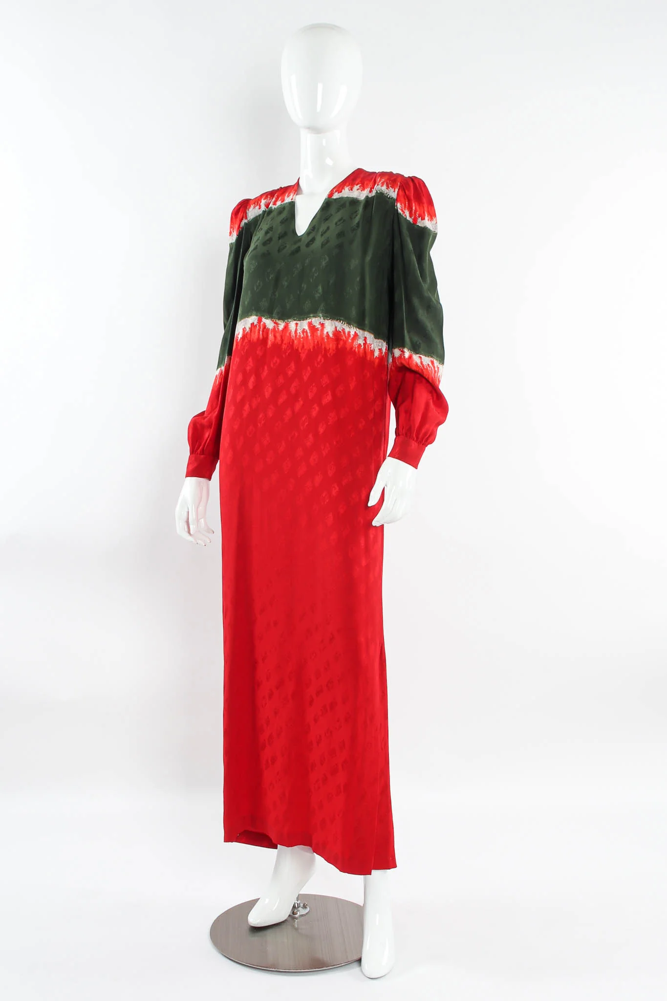 Silk Stripe Dye Tunic Dress - Image 4