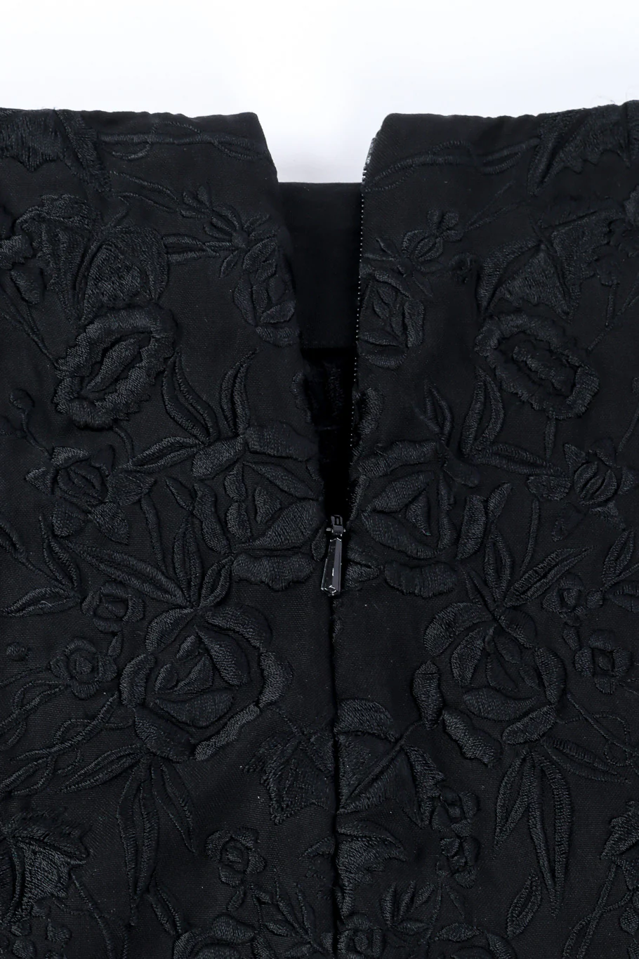 Silk Embroidered Floral Jacket and Skirt Set - Image 10