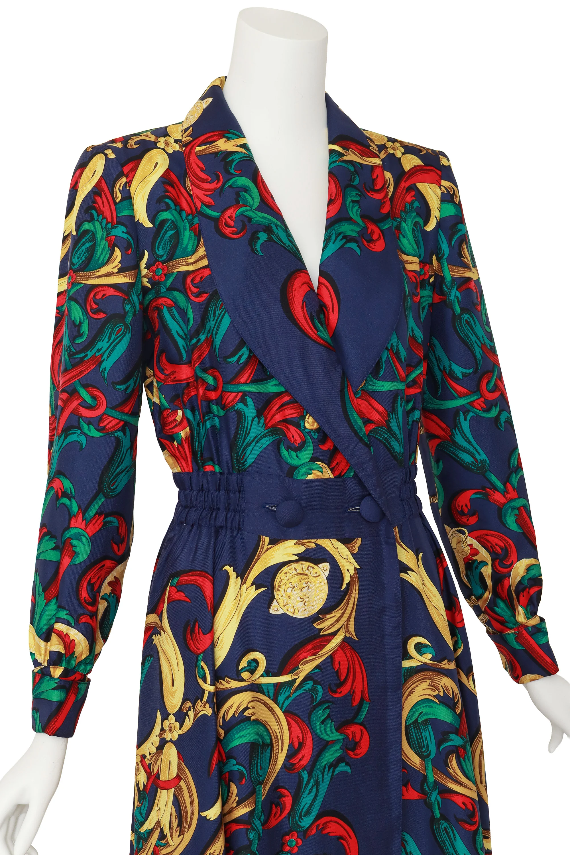 Silk Equestrian Print Shirtdress - Image 2