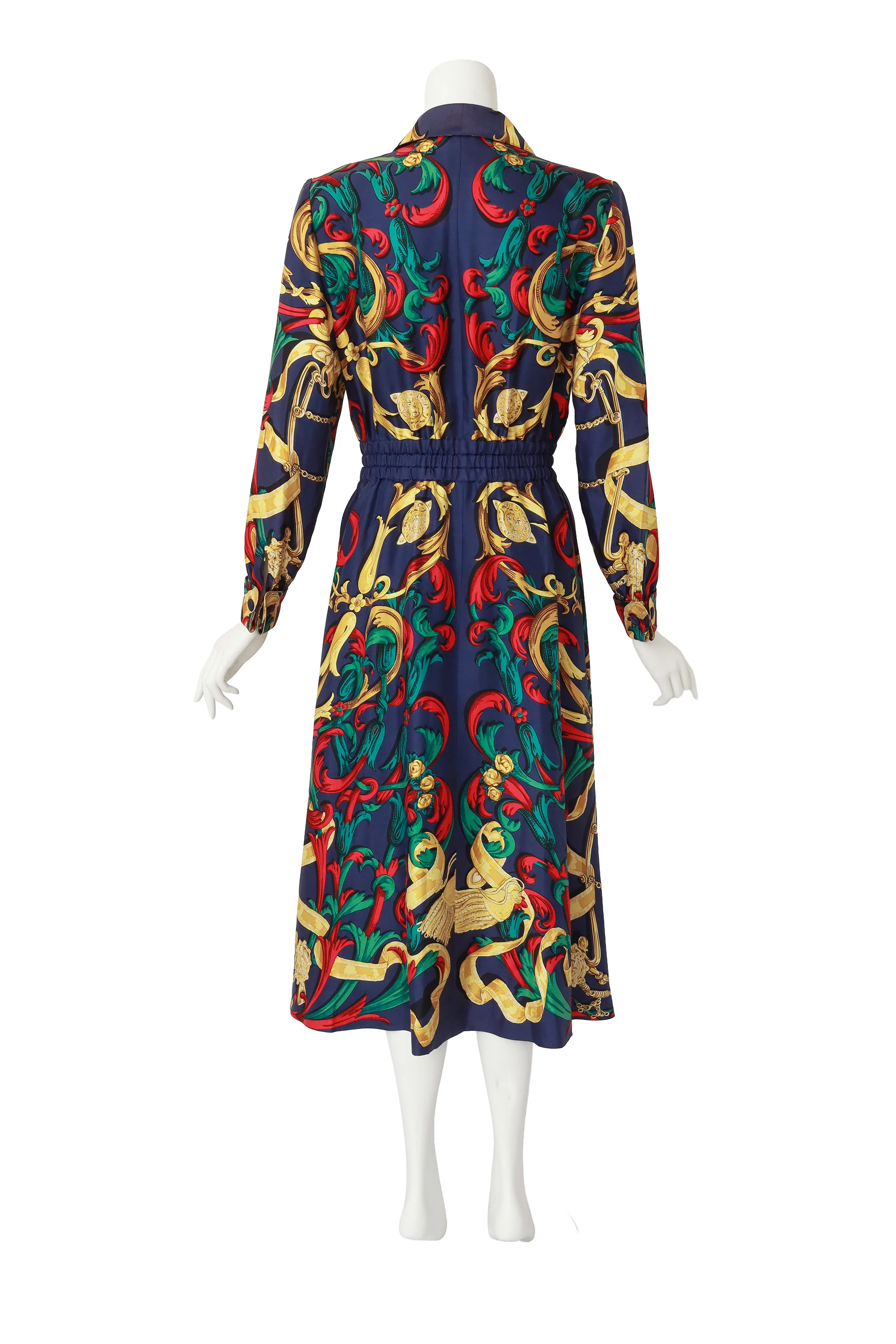 Silk Equestrian Print Shirtdress - Image 3