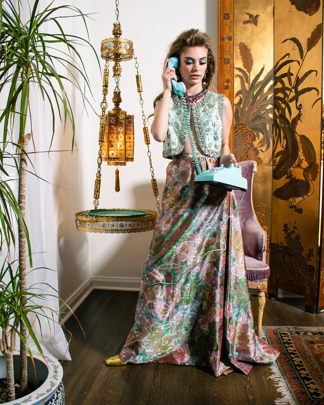 Silk Fleur Ball Skirt - Image 2