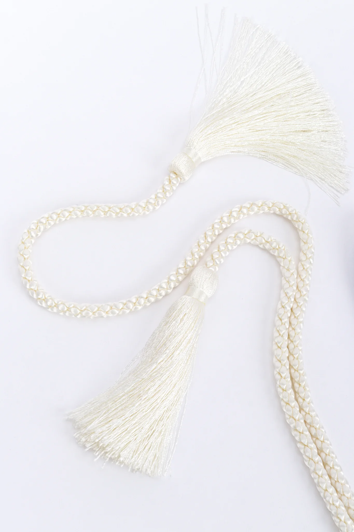 Silk Floral Beaded Tassel Belt - Image 6