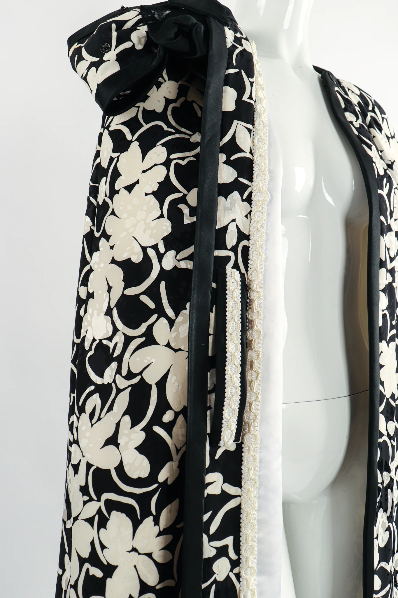 Silk Floral Bow Cape - Image 6