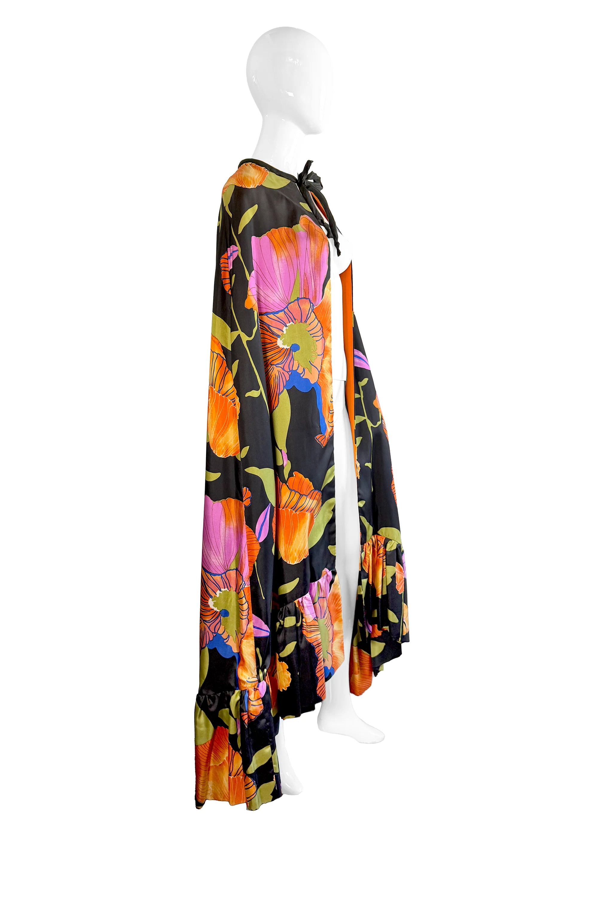 Silk Floral Cape - Image 2