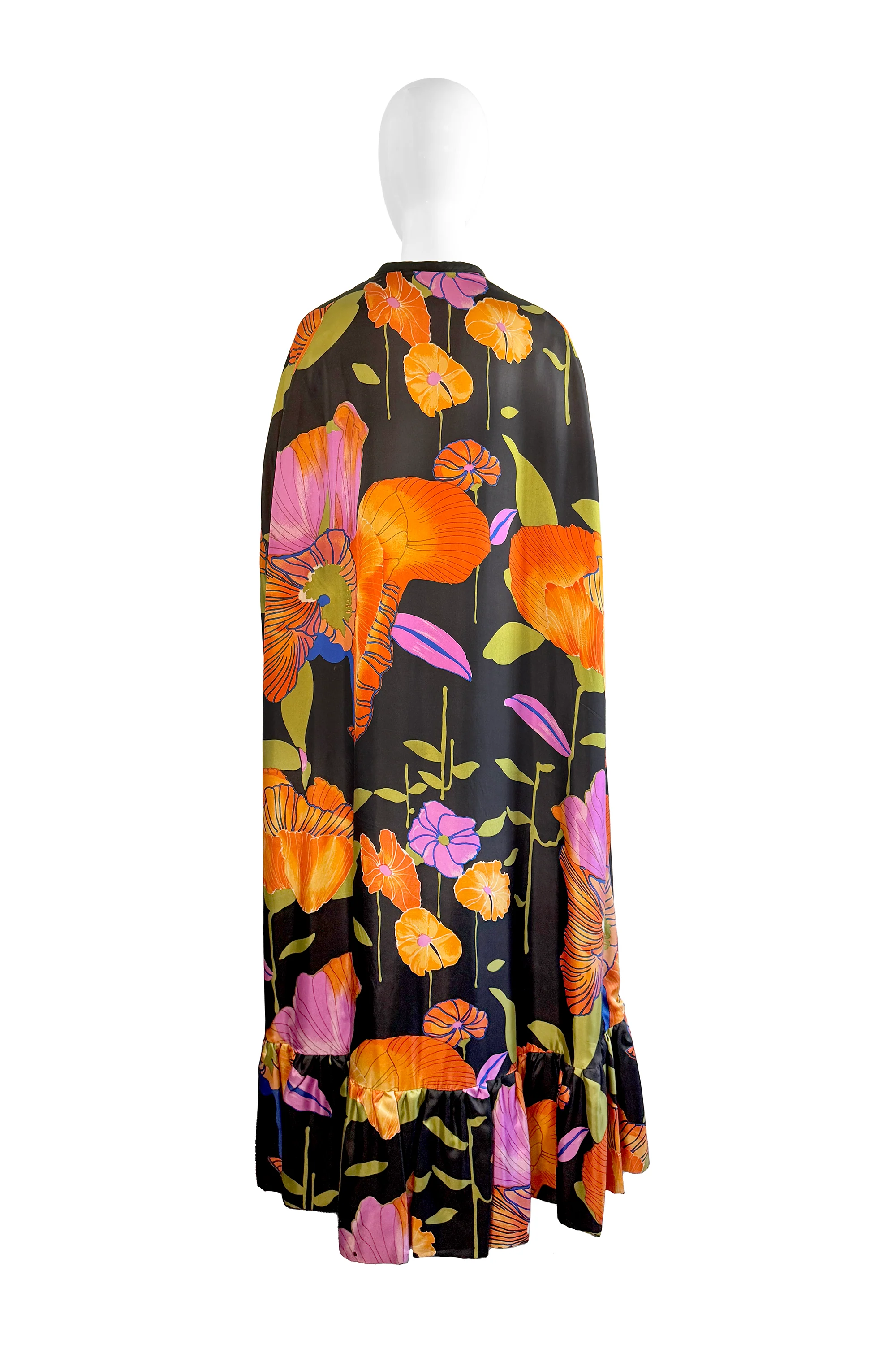 Silk Floral Cape - Image 3