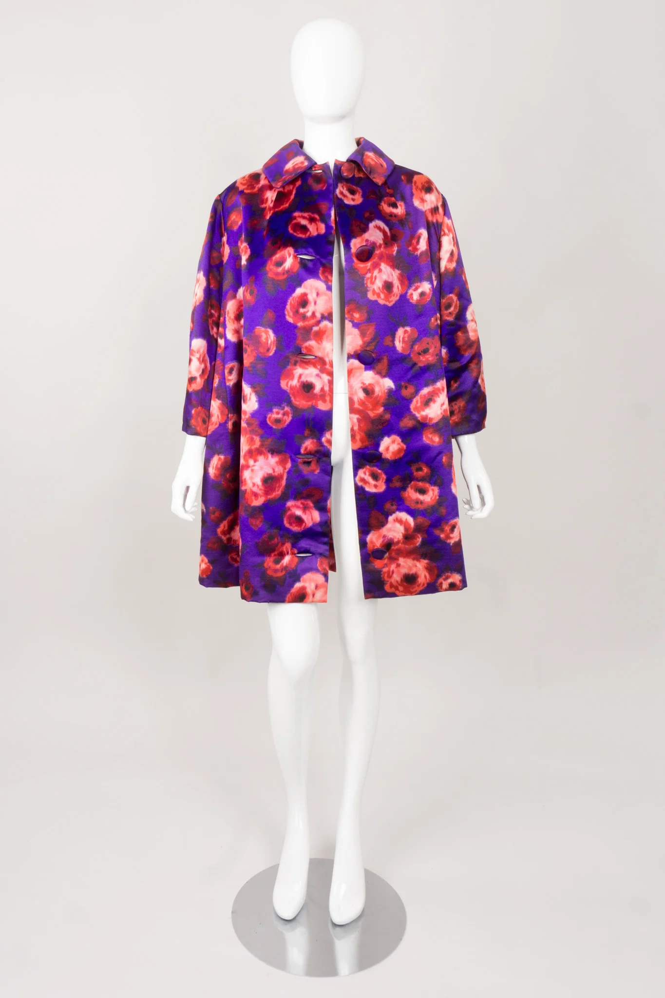 Silk Floral Coat - Image 7