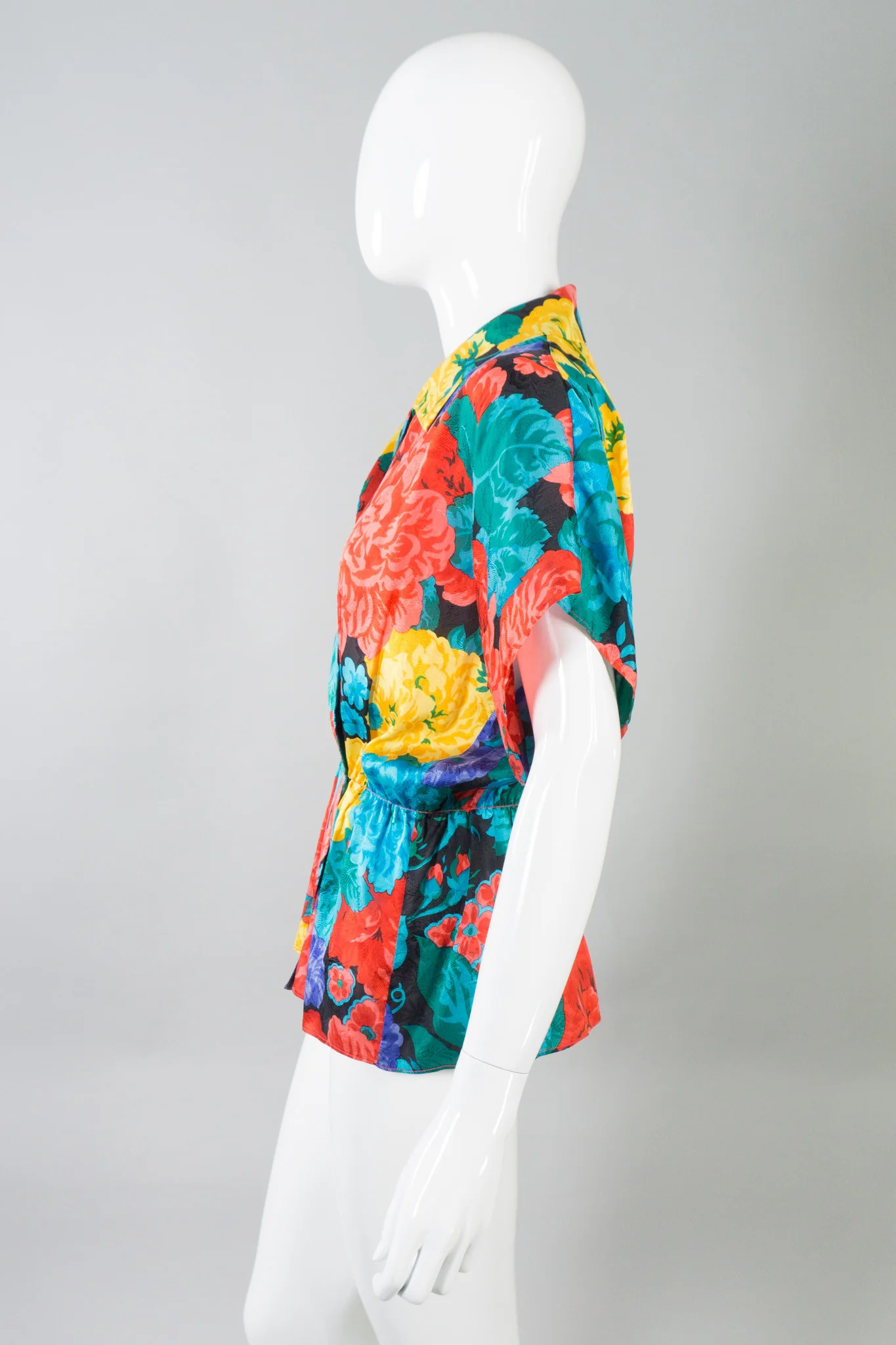 Silk Floral Print Top - Image 3