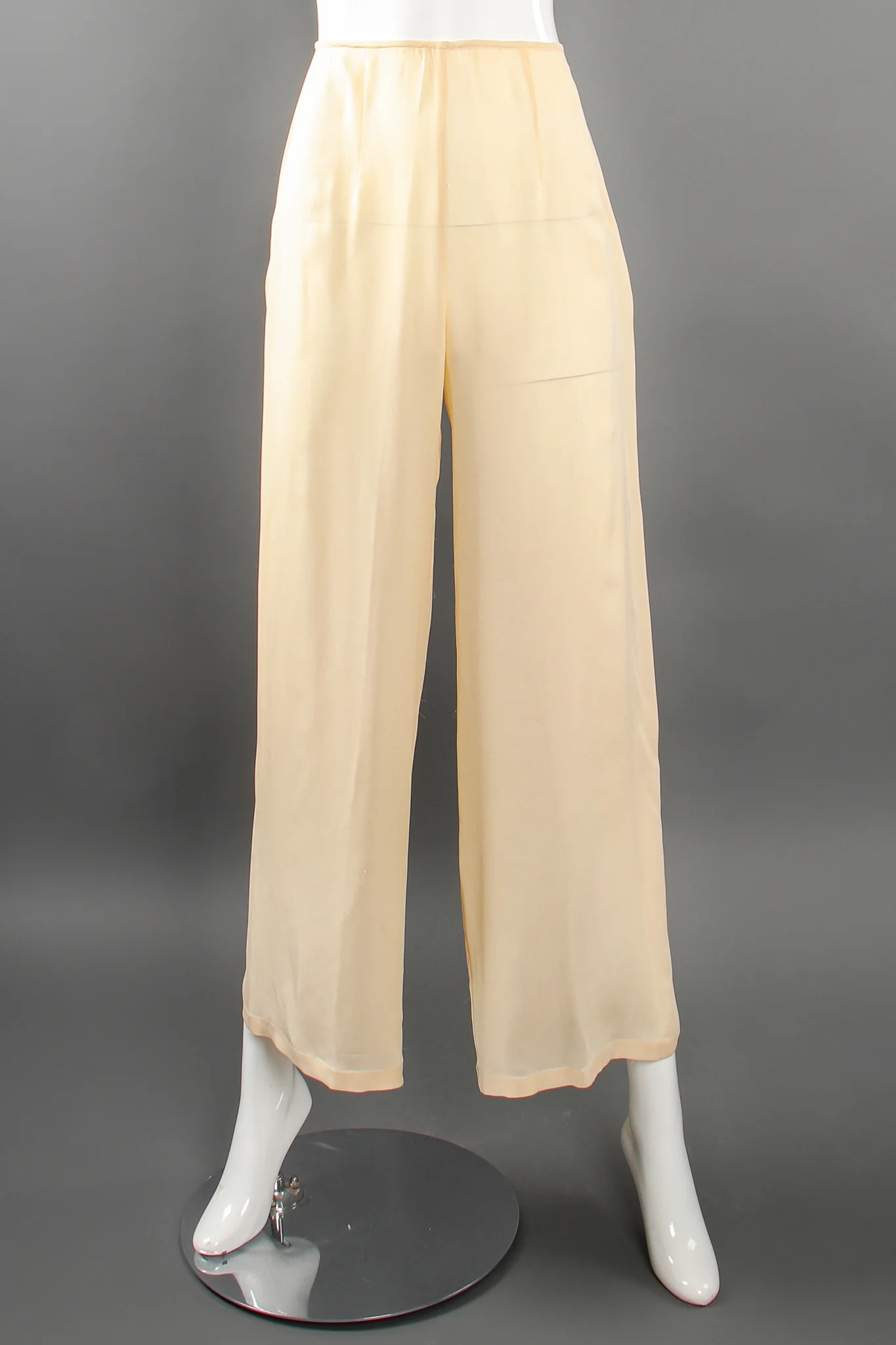 Silk Jacket & Chiffon Pant Suit Set - Image 13