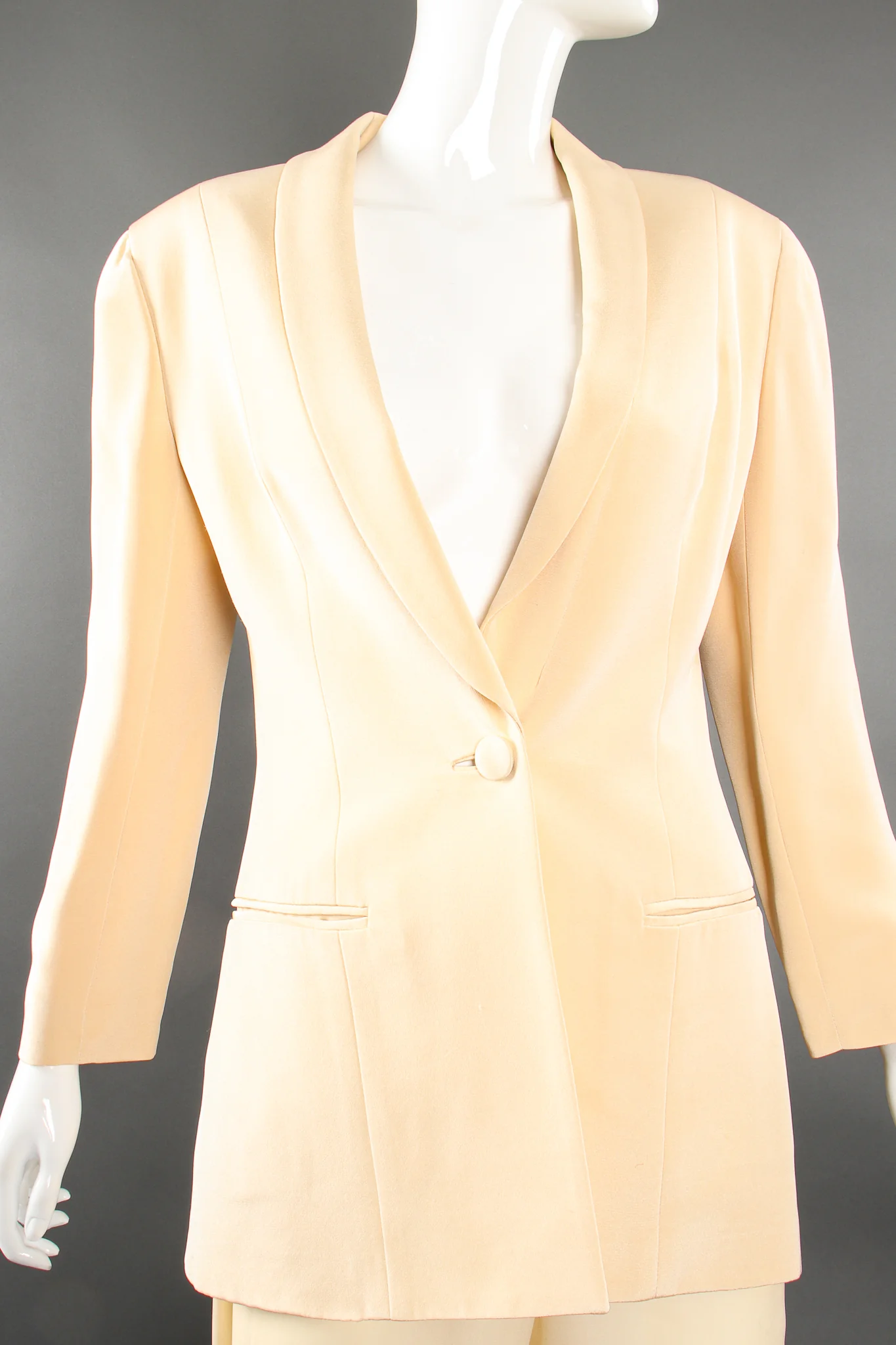 Silk Jacket & Chiffon Pant Suit Set - Image 8