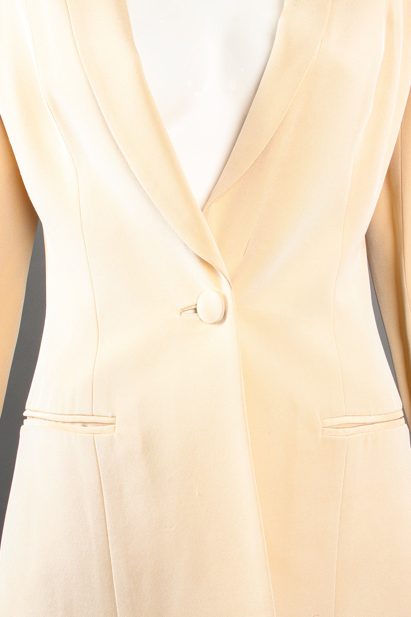 Silk Jacket & Chiffon Pant Suit Set - Image 9