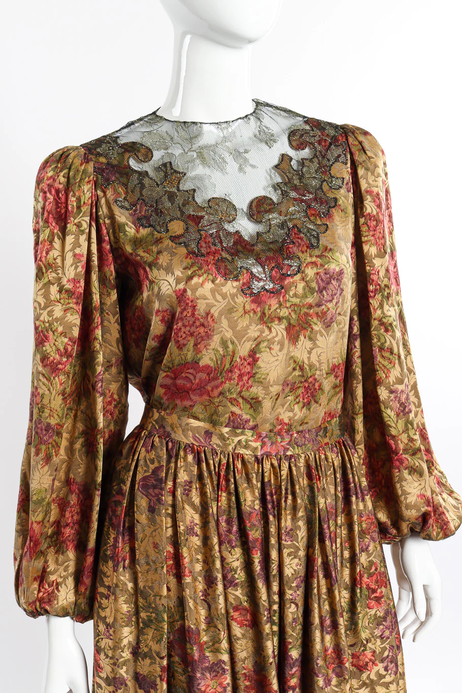 Silk Jacquard Top and Skirt Set - Image 5