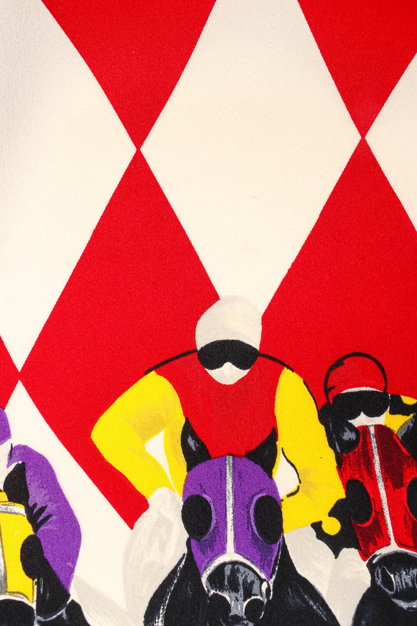 1990s Silk Jockey Prize Ribbon Blouse - Image 5